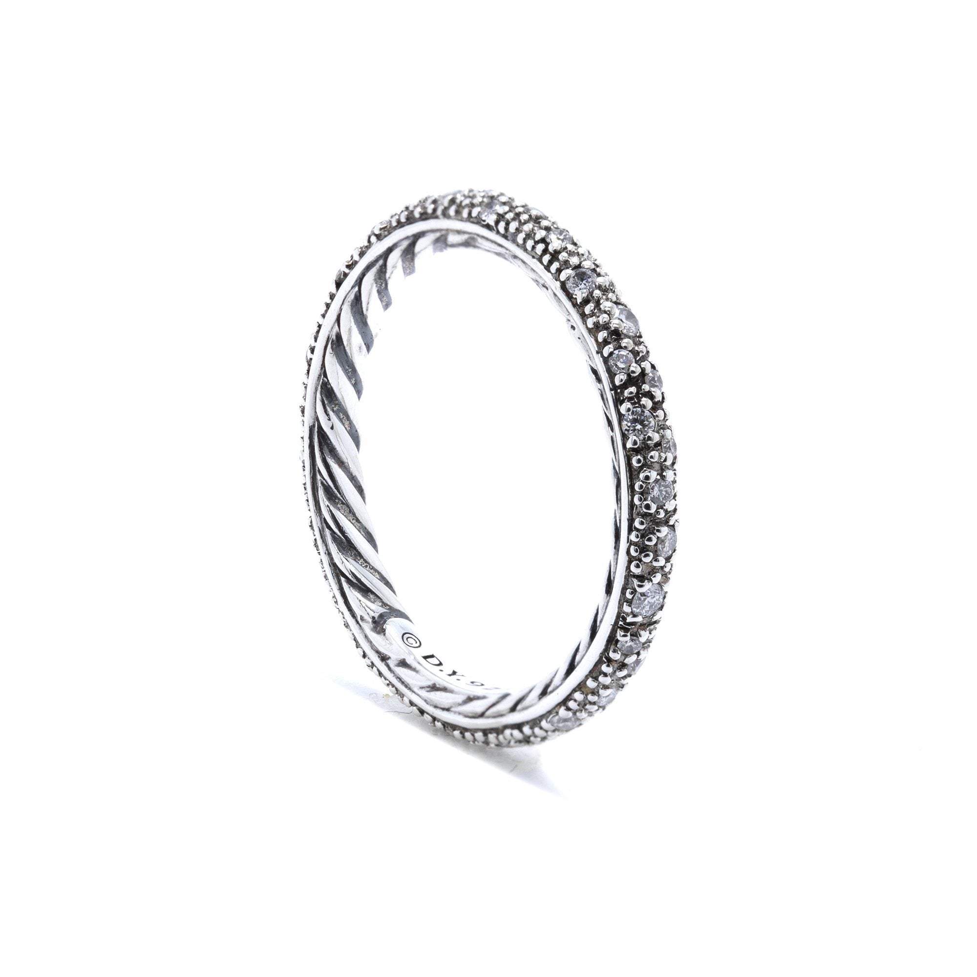 David Yurman Diamond Midnight Melange Band Ring