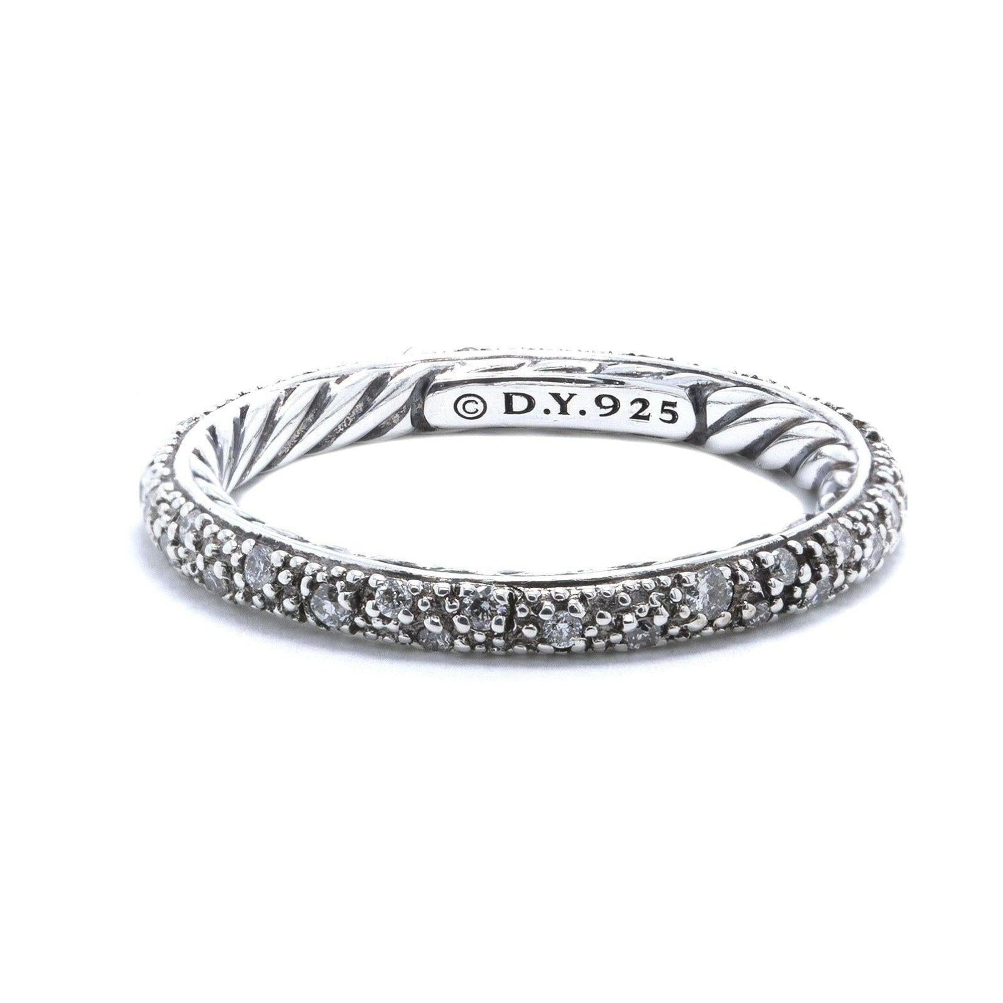 David Yurman Diamond Midnight Melange Band Ring