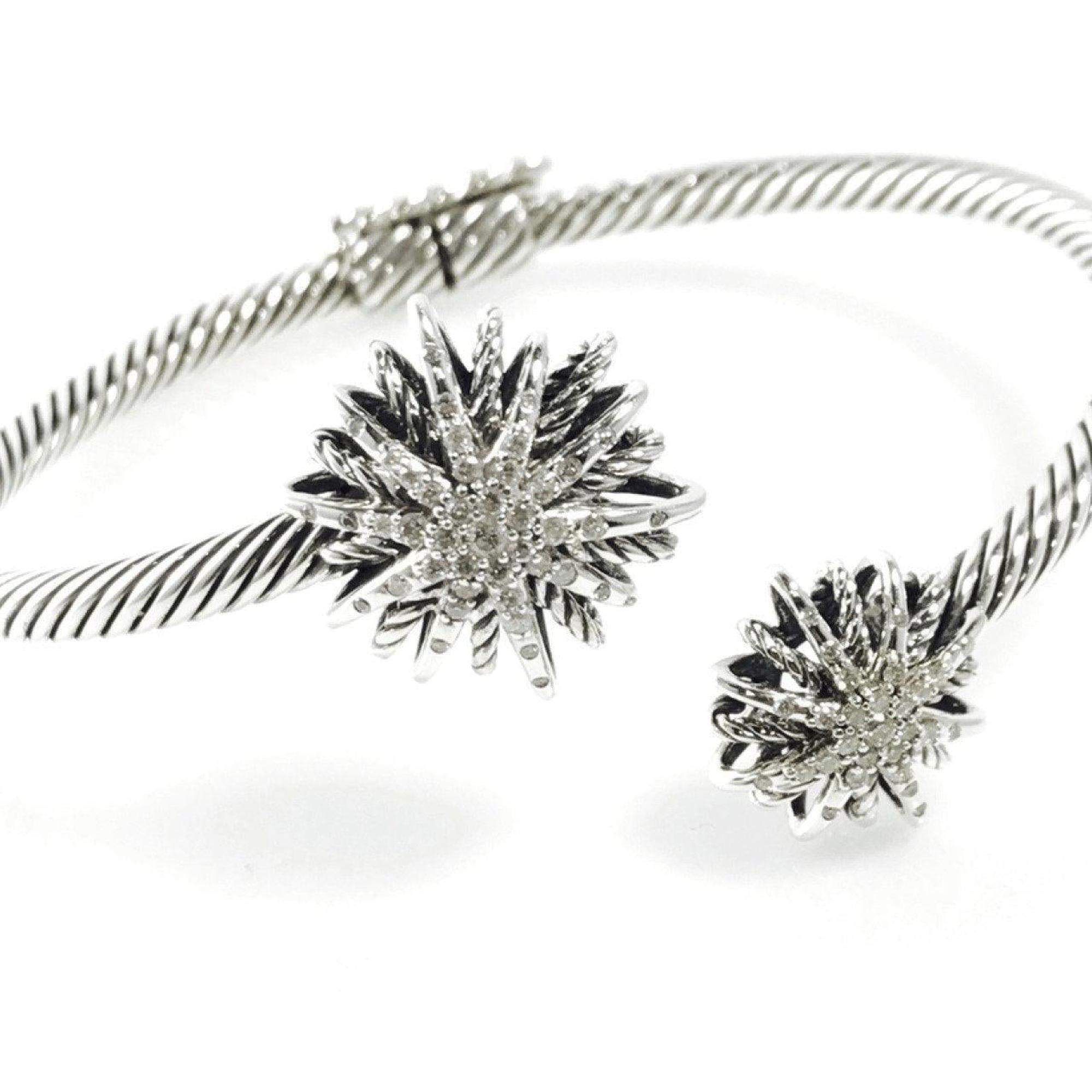 David Yurman Diamond Starburst Open Bracelet