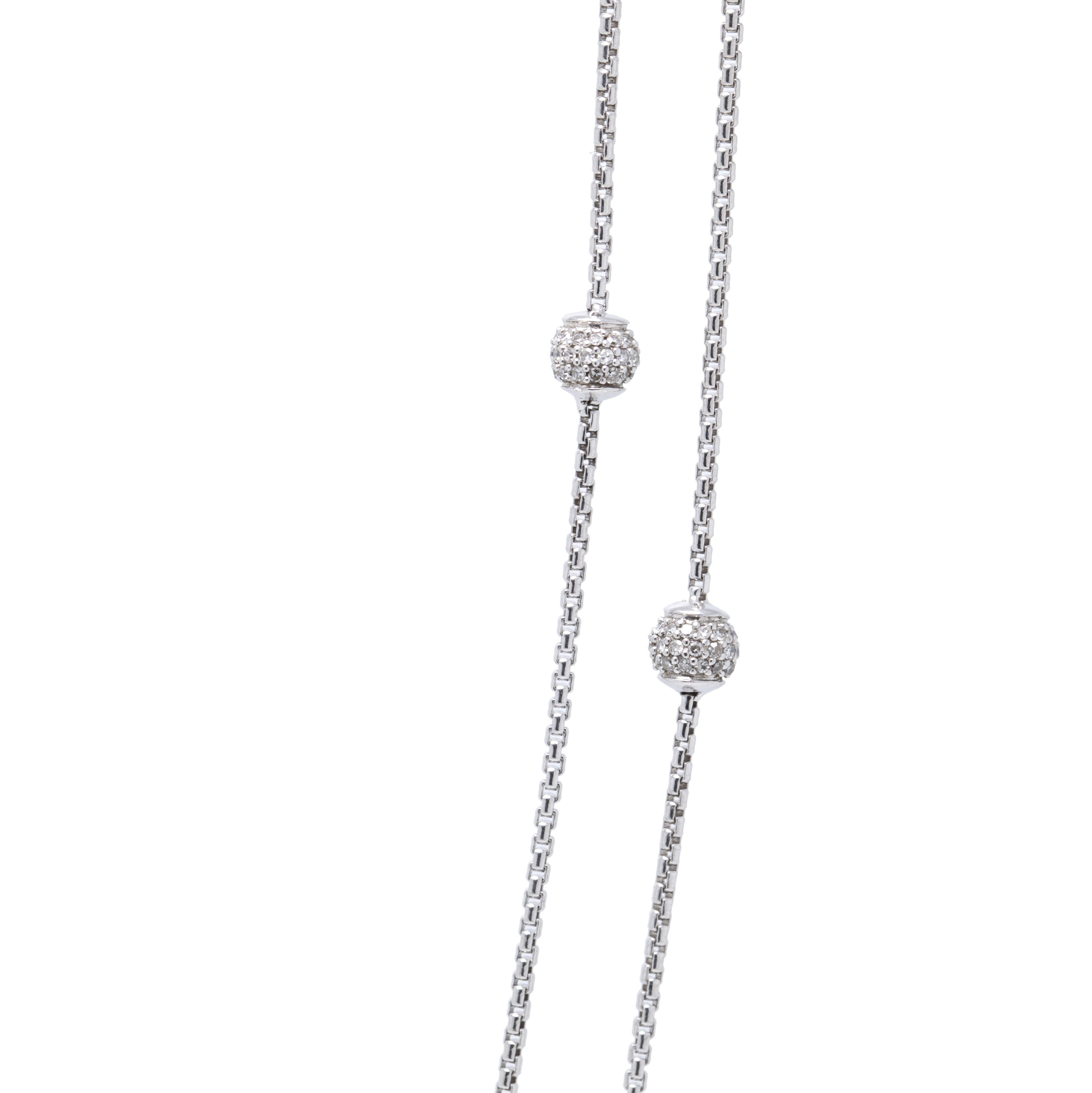 David Yurman Diamond Station Necklace