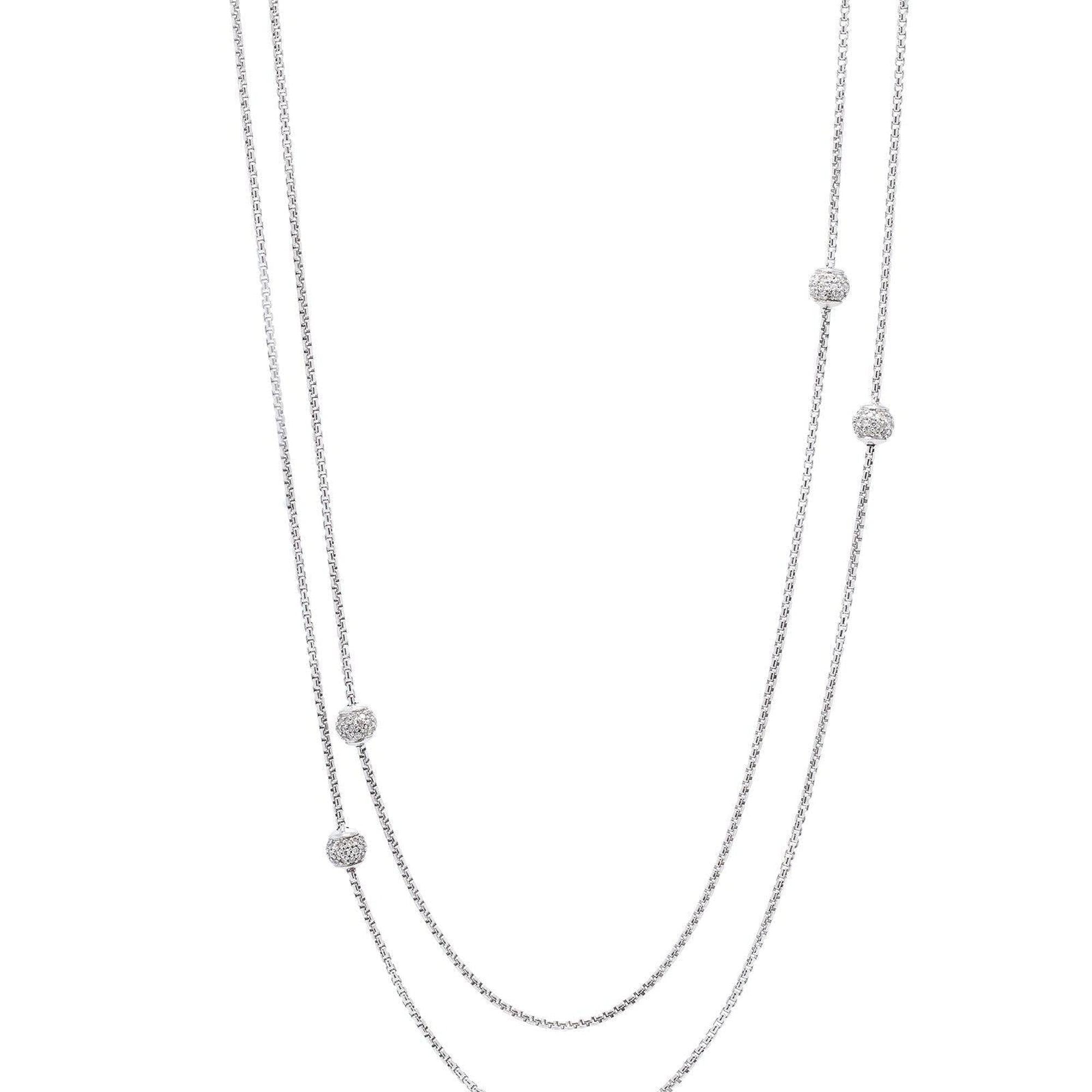 David Yurman Diamond Station Necklace