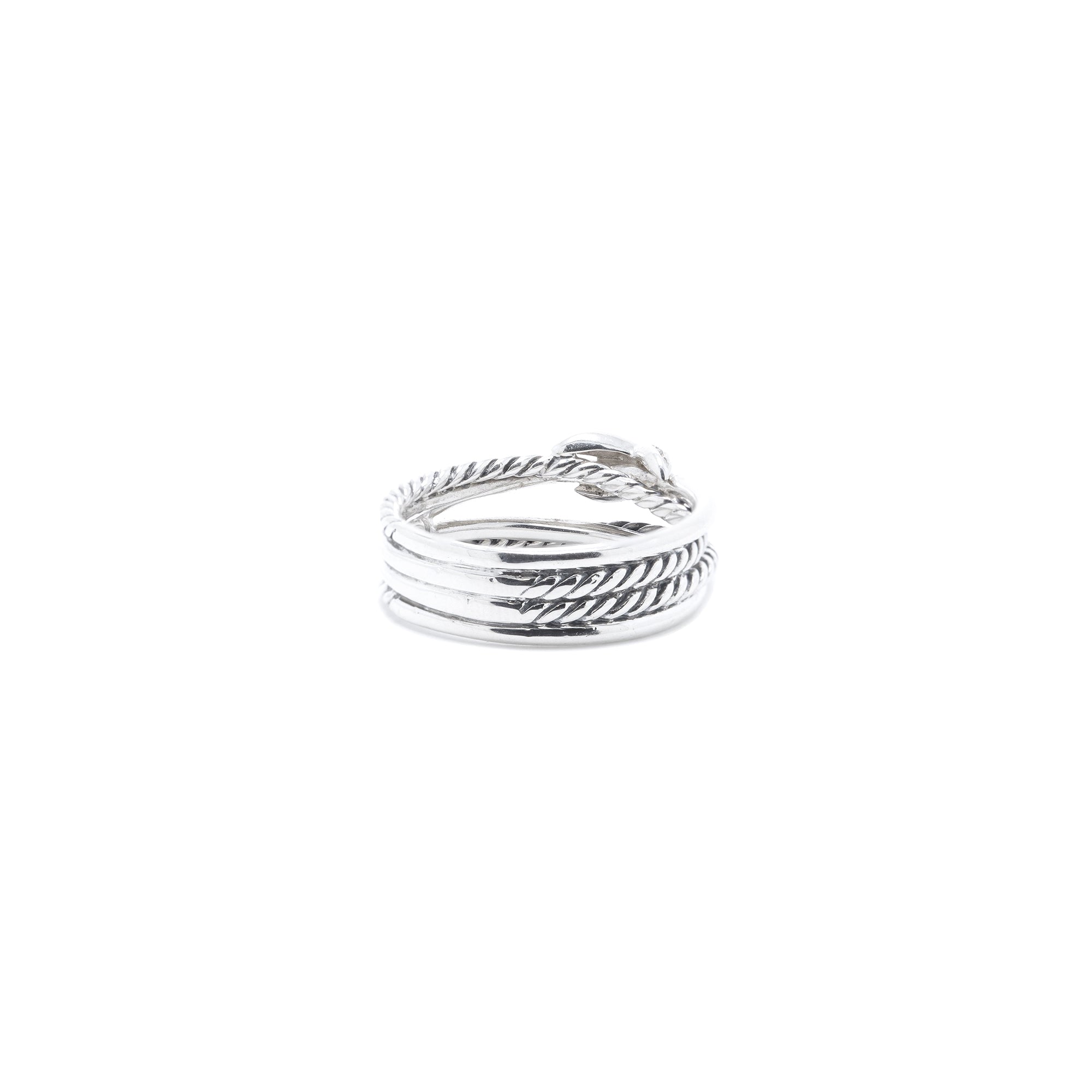 David Yurman Diamond 'X' Crossover Ring