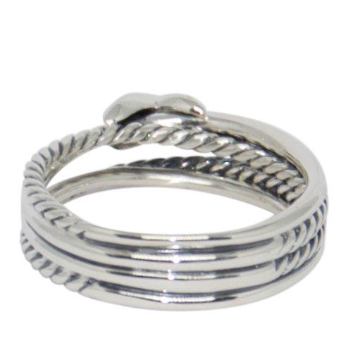 David Yurman Diamond 'X' Crossover Ring