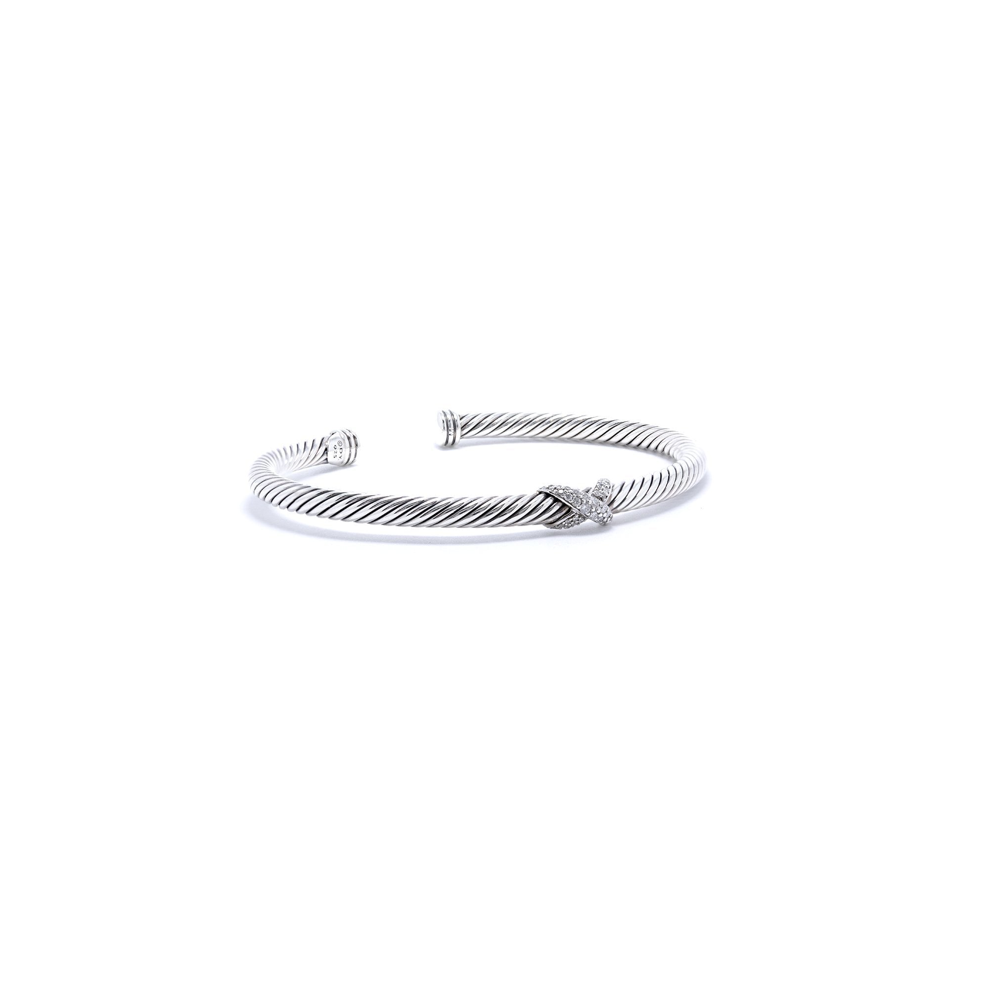 David Yurman Diamond X Station Bracelet