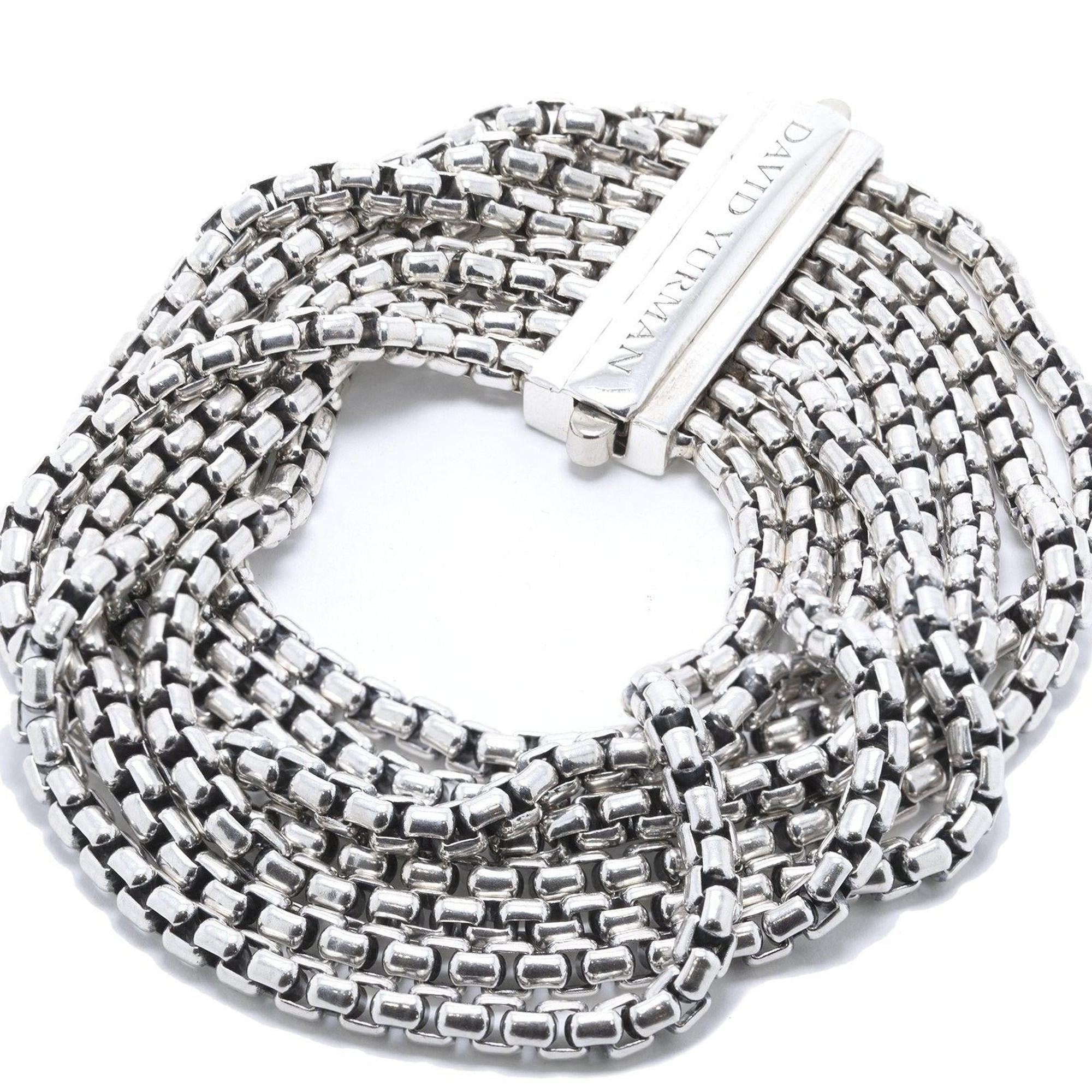 David Yurman Eight-Row Box Chain Bracelet
