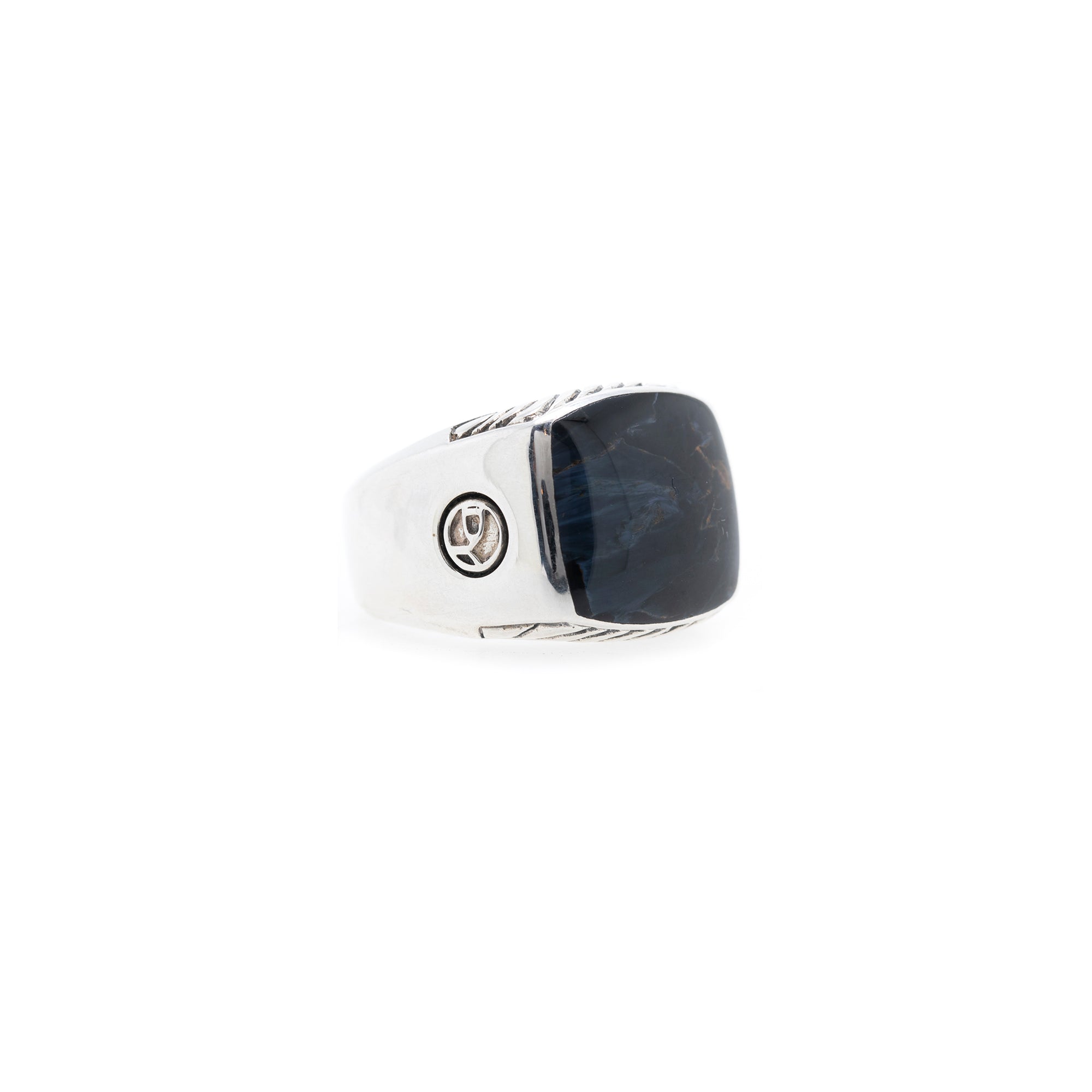 David Yurman Exotic Stone Signet Ring with Pietersite