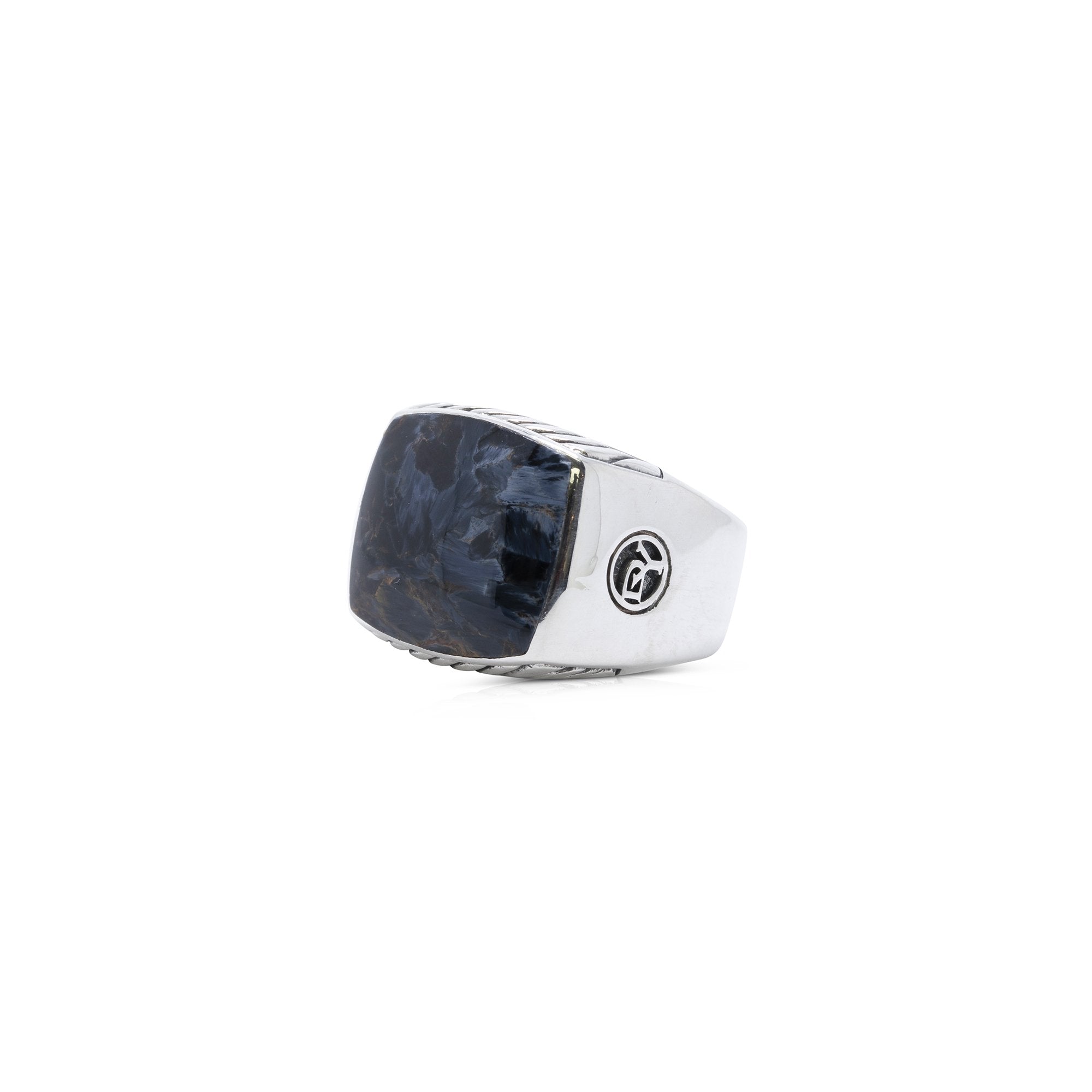 David Yurman Exotic Stone Signet Ring with Pietersite