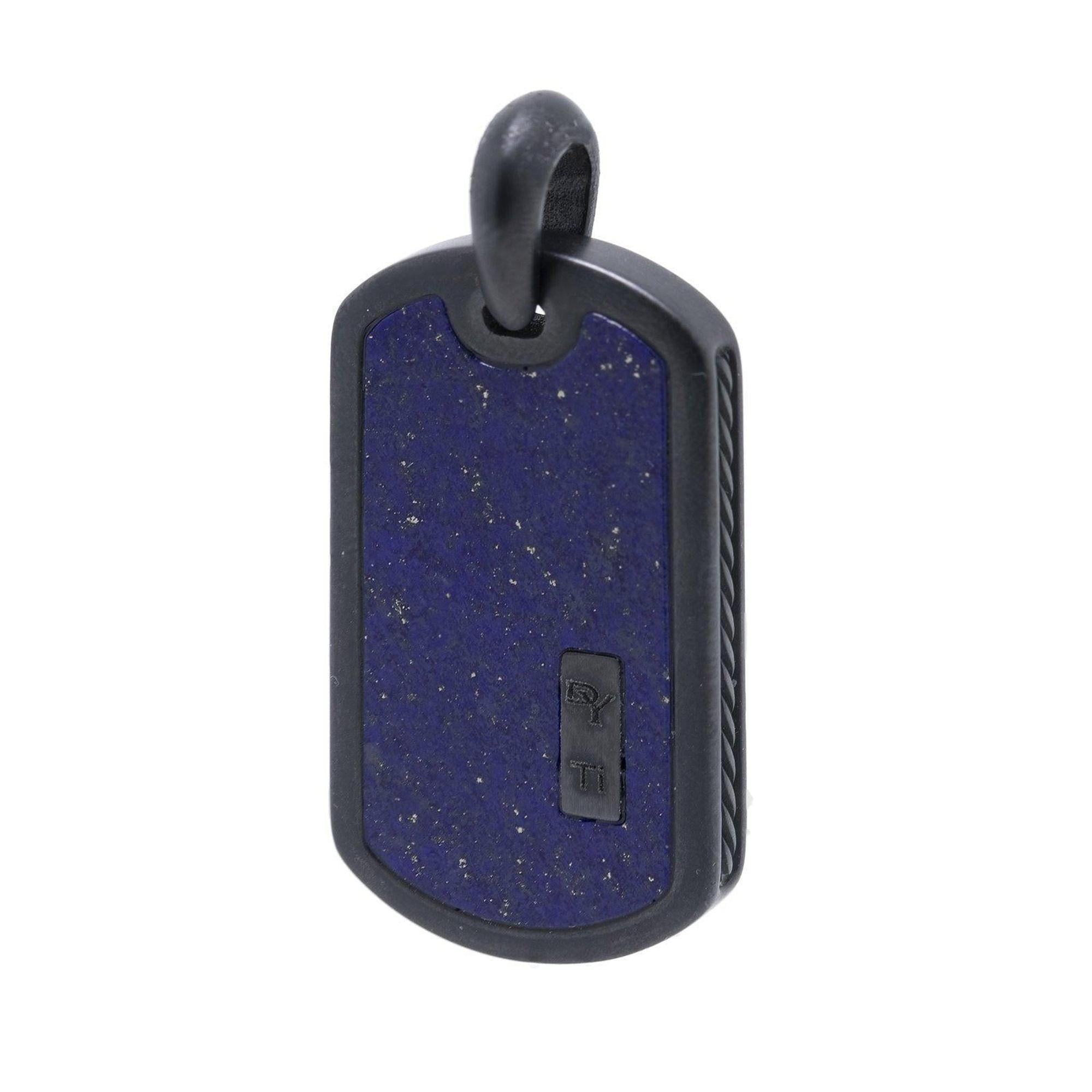 David Yurman Exotic Stone Tag Pendant with Lapis Lazuli