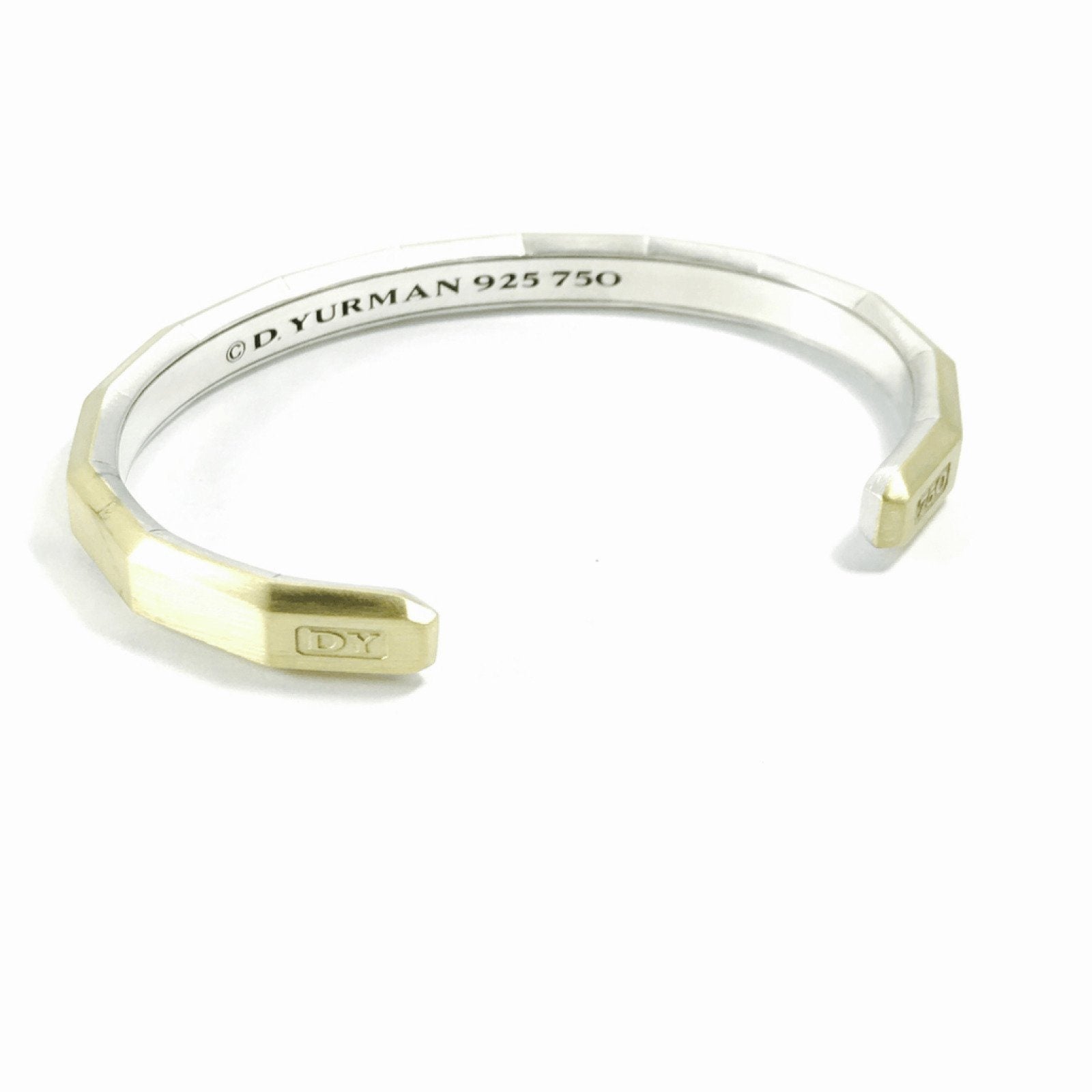 David Yurman Faceted Metal Cuff Bracelet