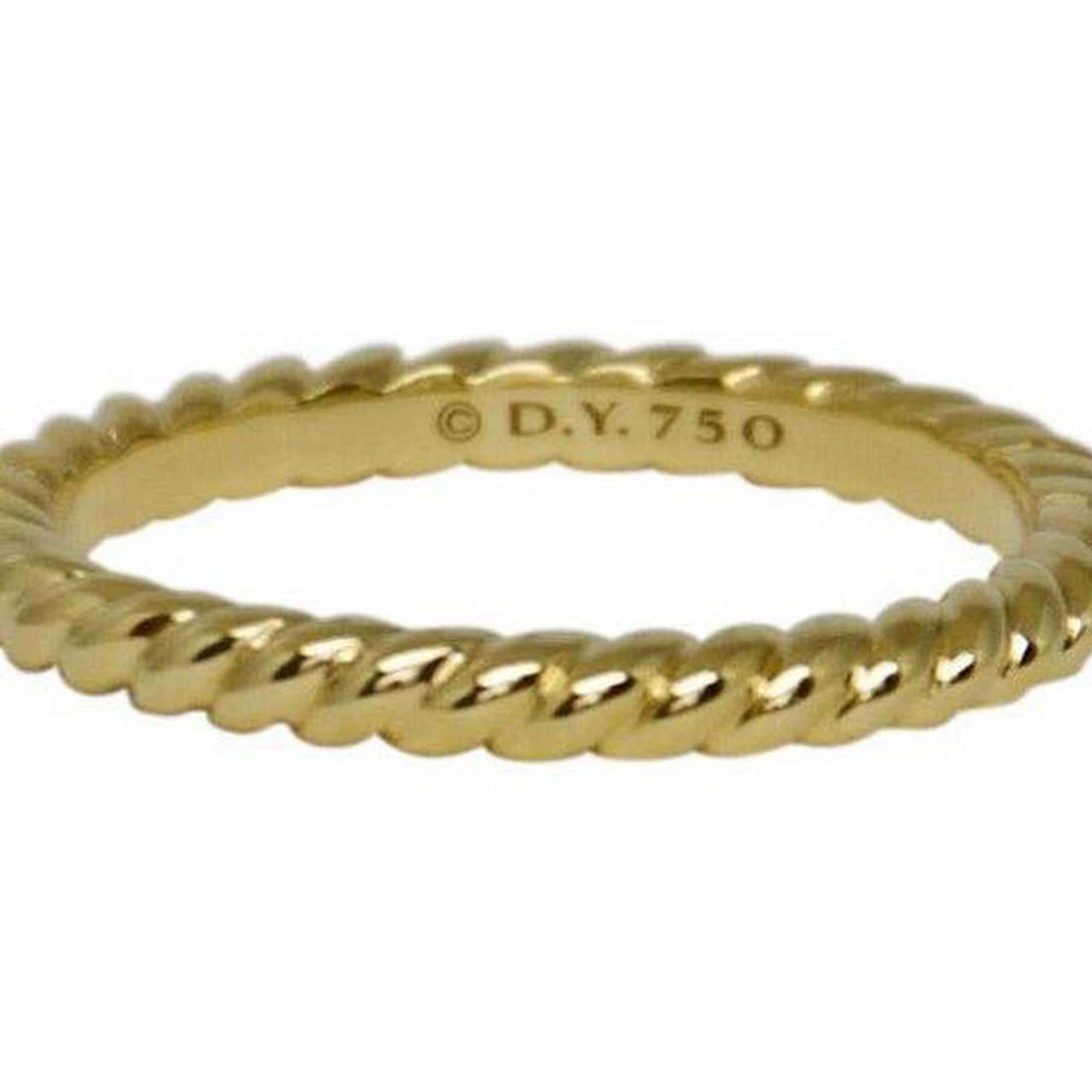 David Yurman Gold Unity Cable Wedding Band Ring