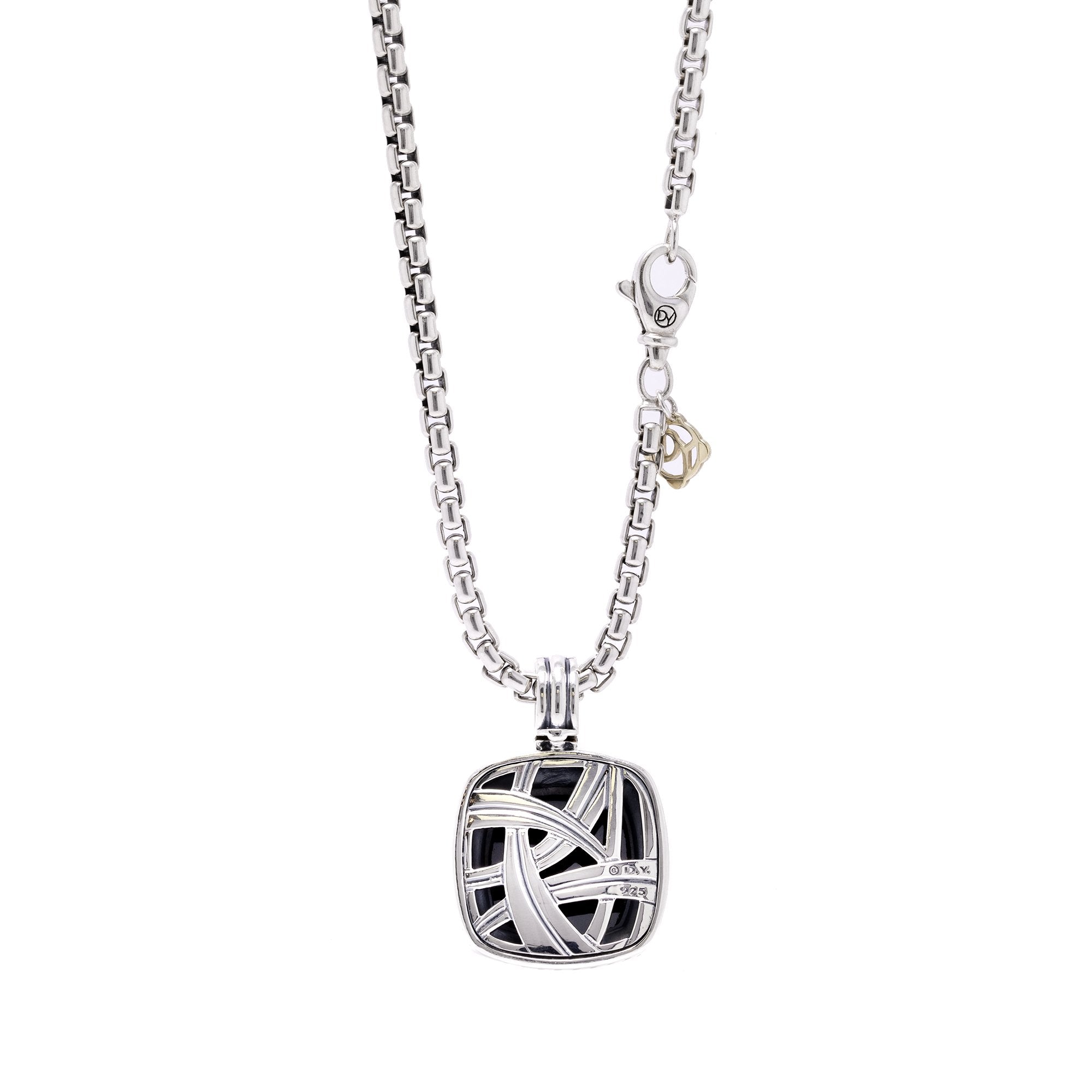 David Yurman Hematite Albion Pendant Necklace
