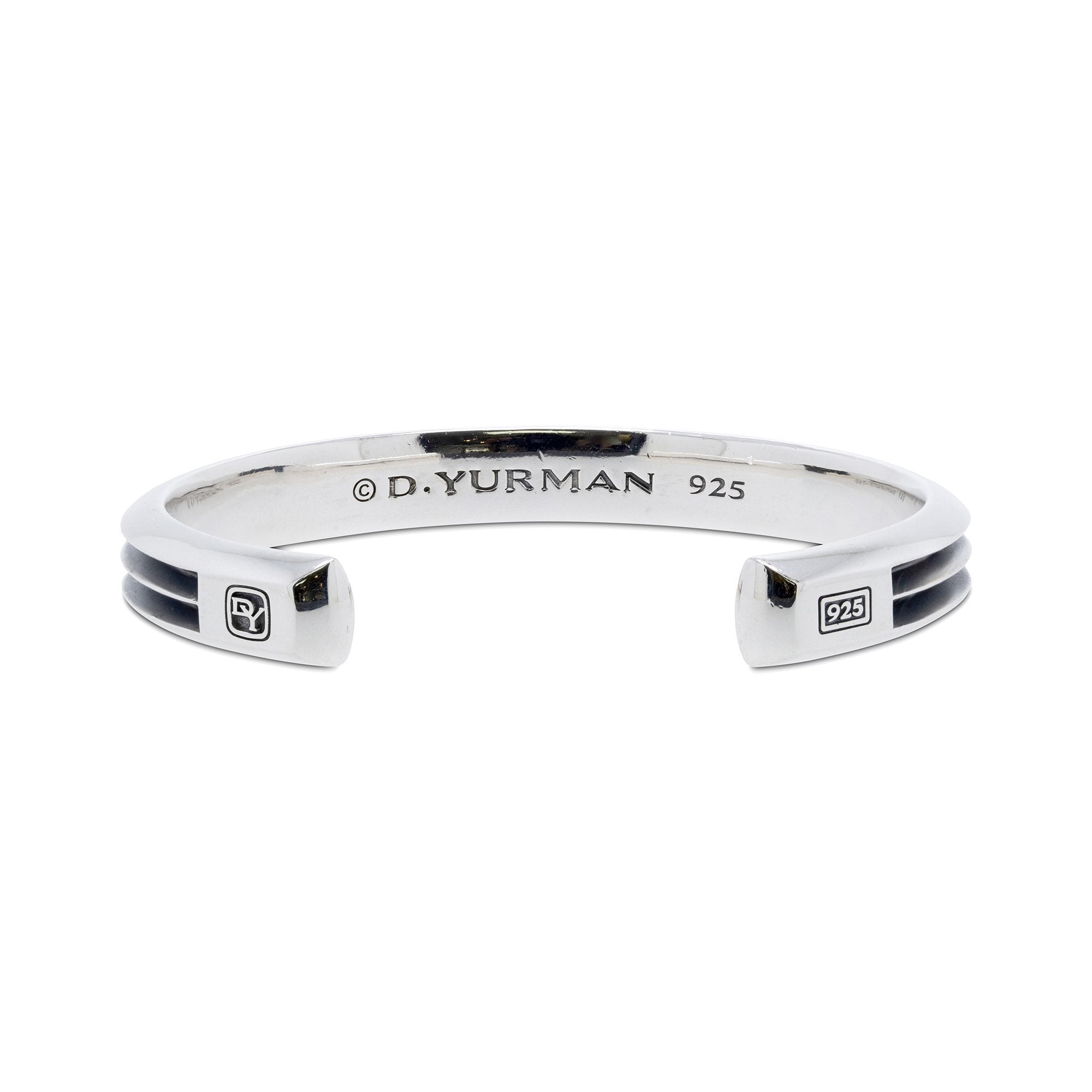 David Yurman Knife Edge Cuff with Grey Sapphires