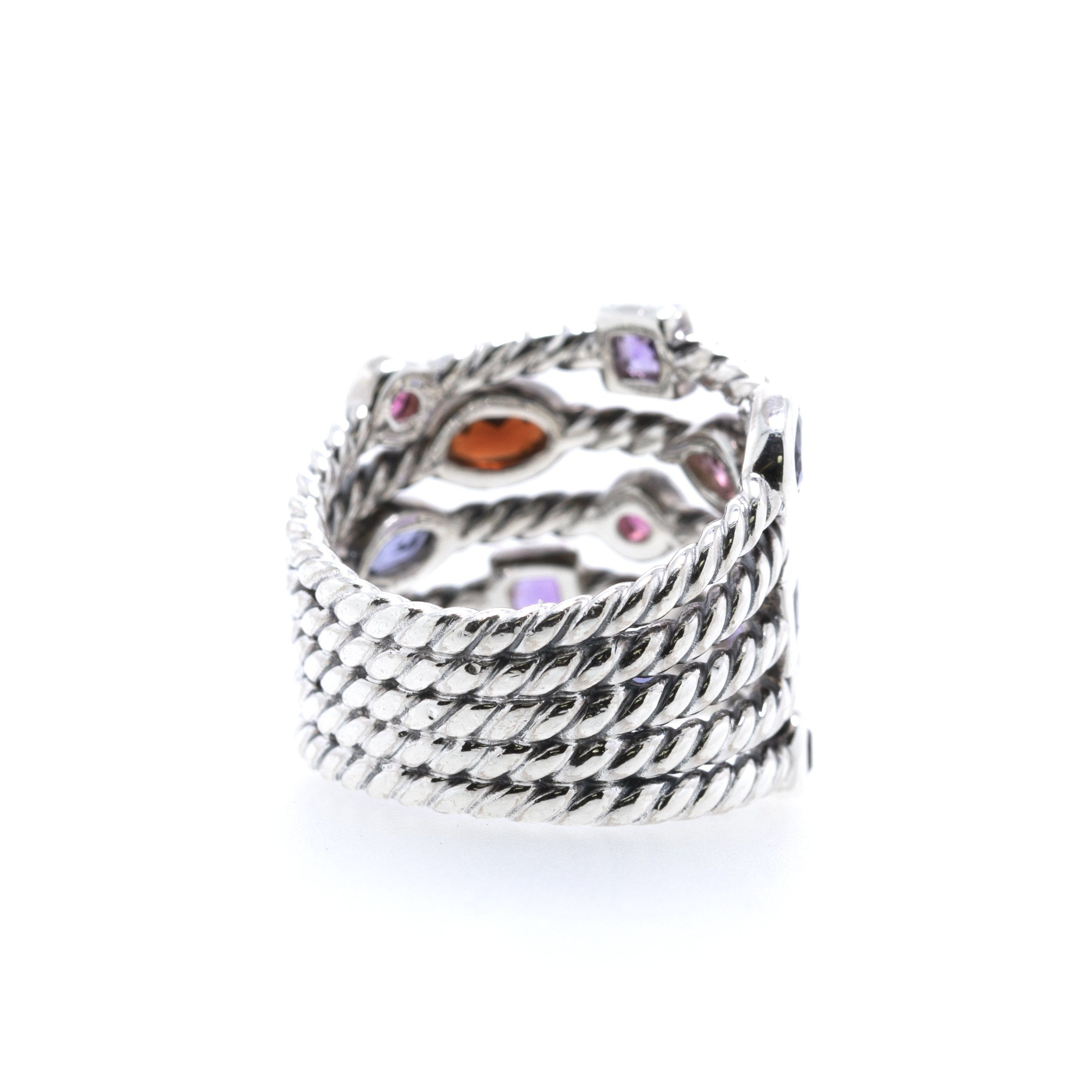 David Yurman Multistone Five Row Confetti Ring