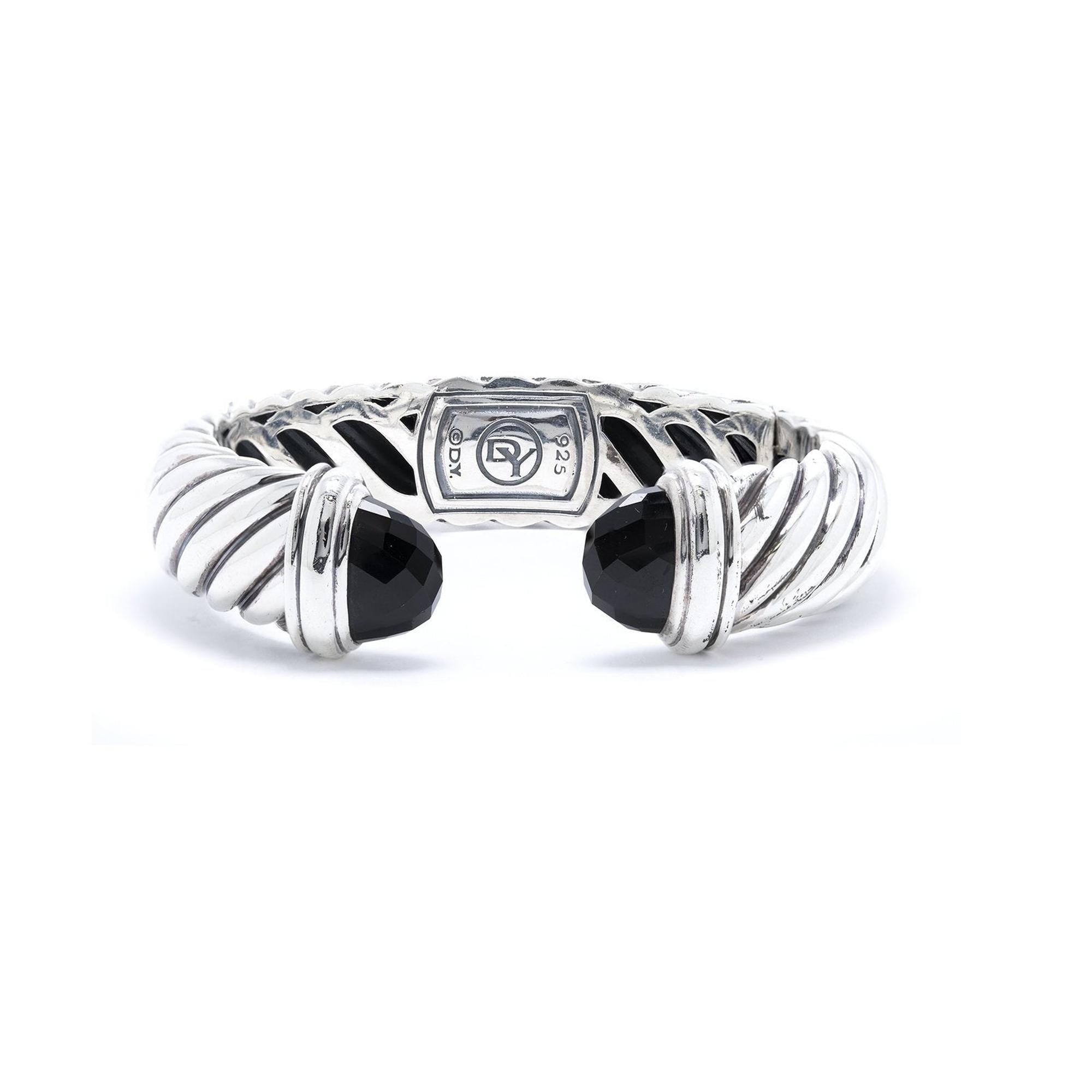 David Yurman Onyx Waverly Cable Bracelet