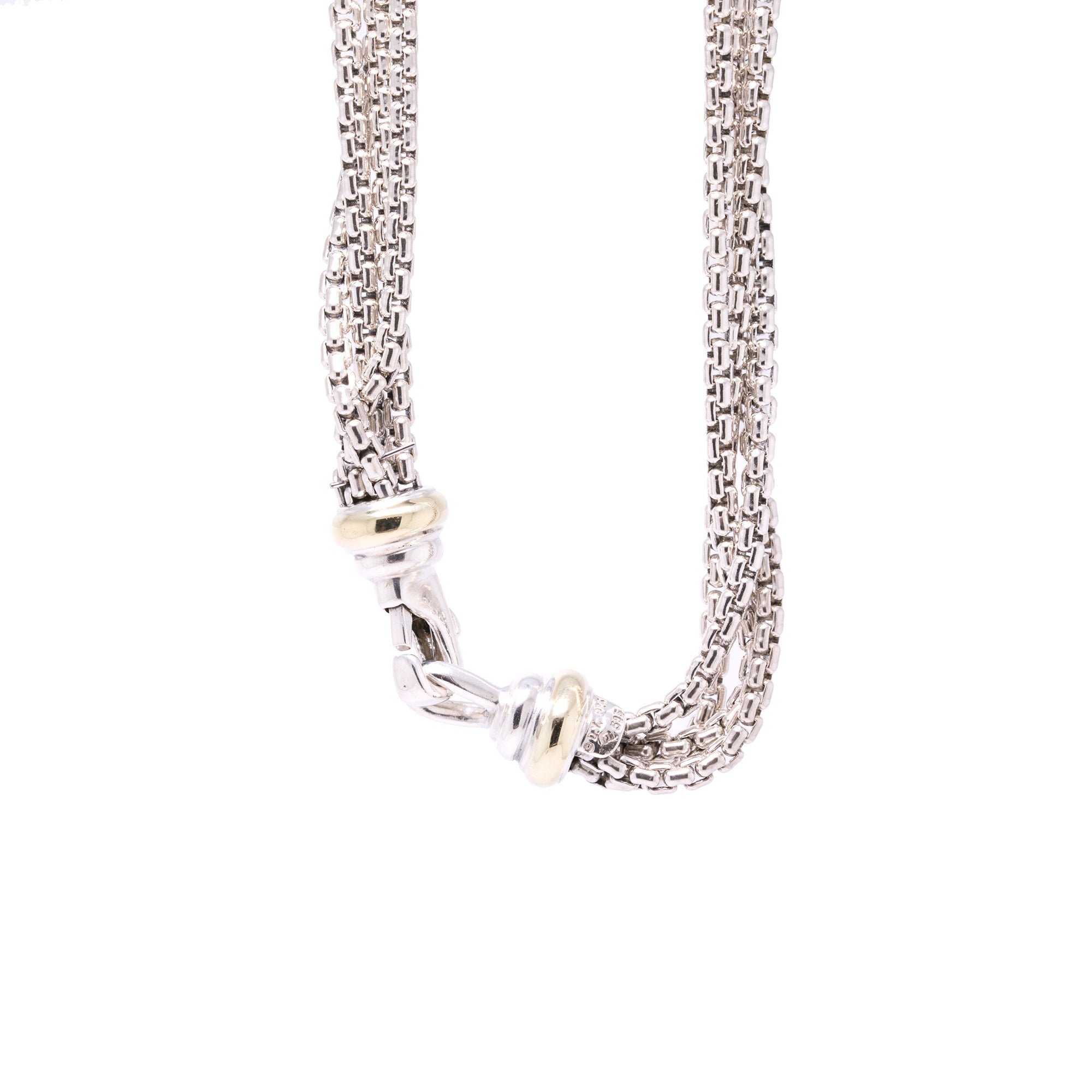 David Yurman Pave Diamond Heart Pendant Necklace