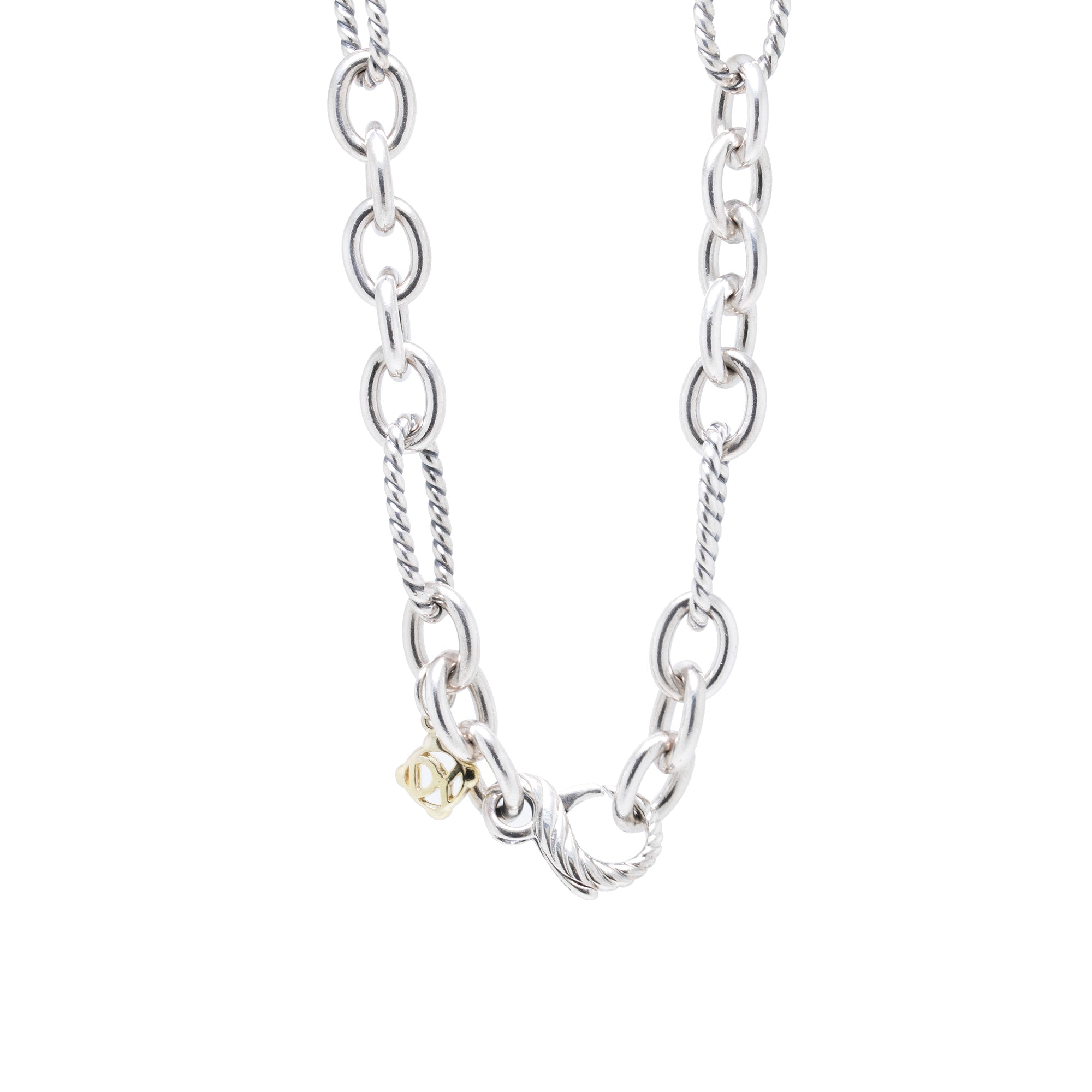 David Yurman Pave Diamond Heart Pendant Necklace