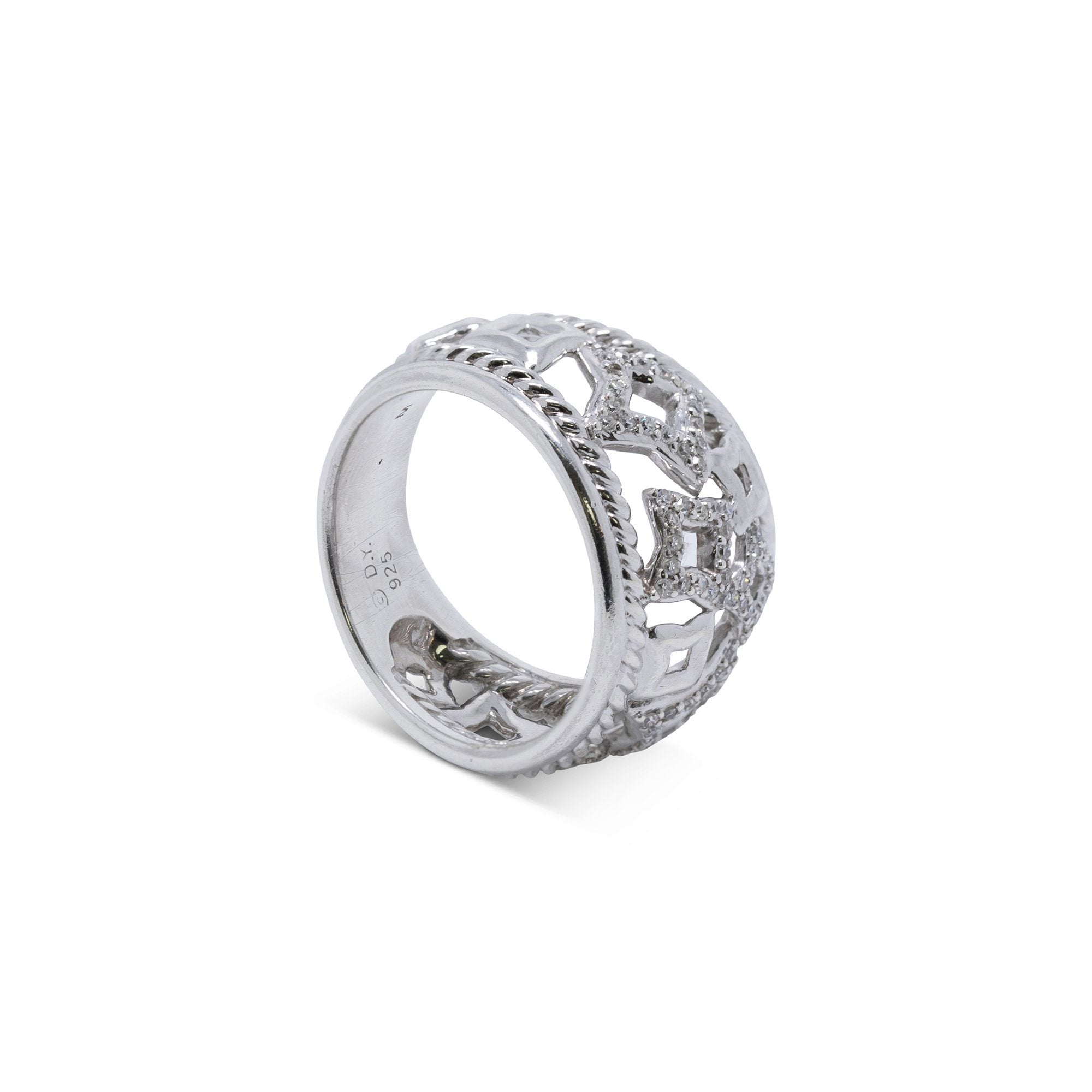 David Yurman Pave Diamond Quatrefoil Ring