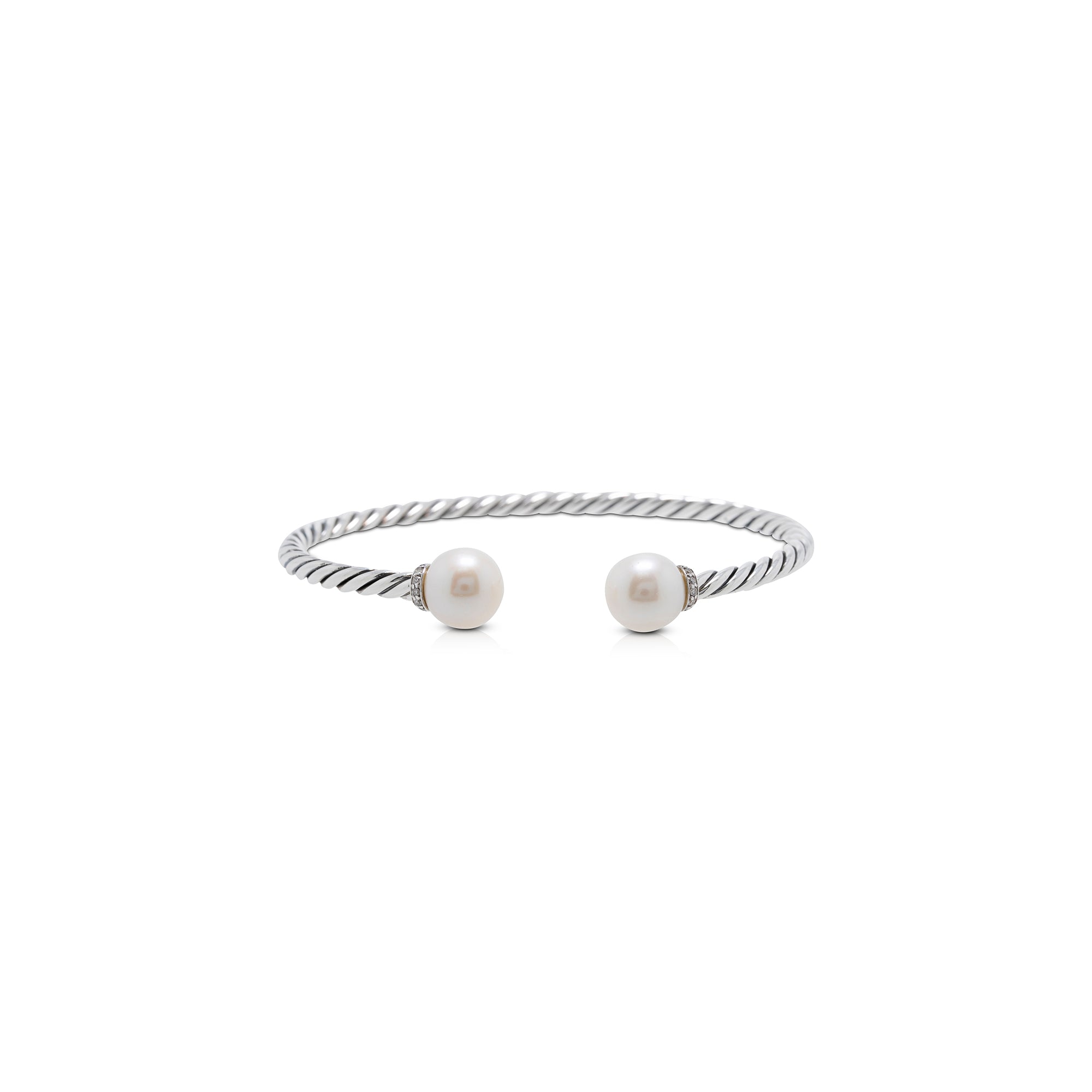 David Yurman Pearl & Diamond Solari Bracelet w/ Box