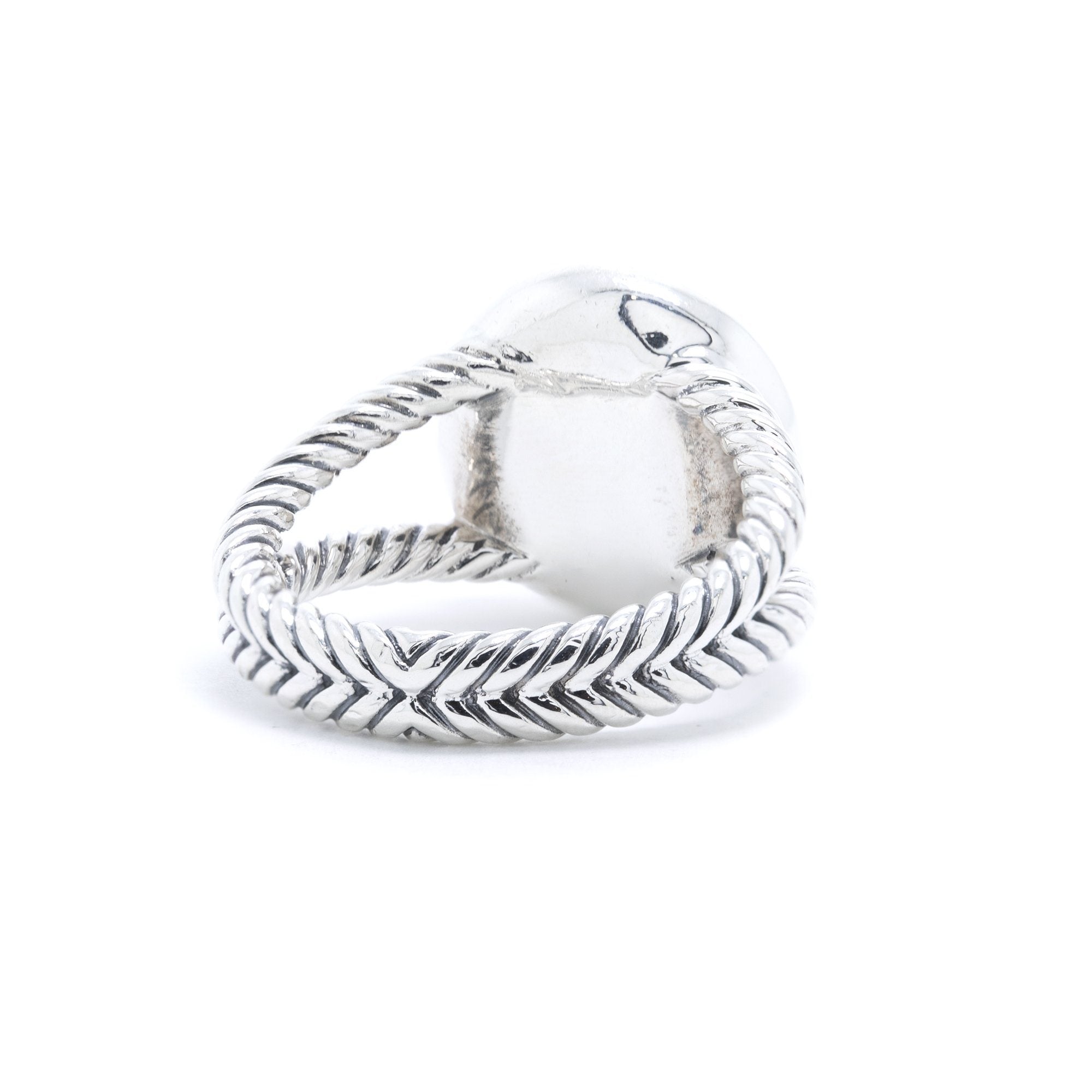 David Yurman Pearl Ring with Diamonds