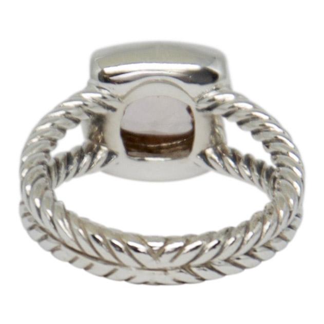 David Yurman Petite Albion Ring with Morganite and Diamonds