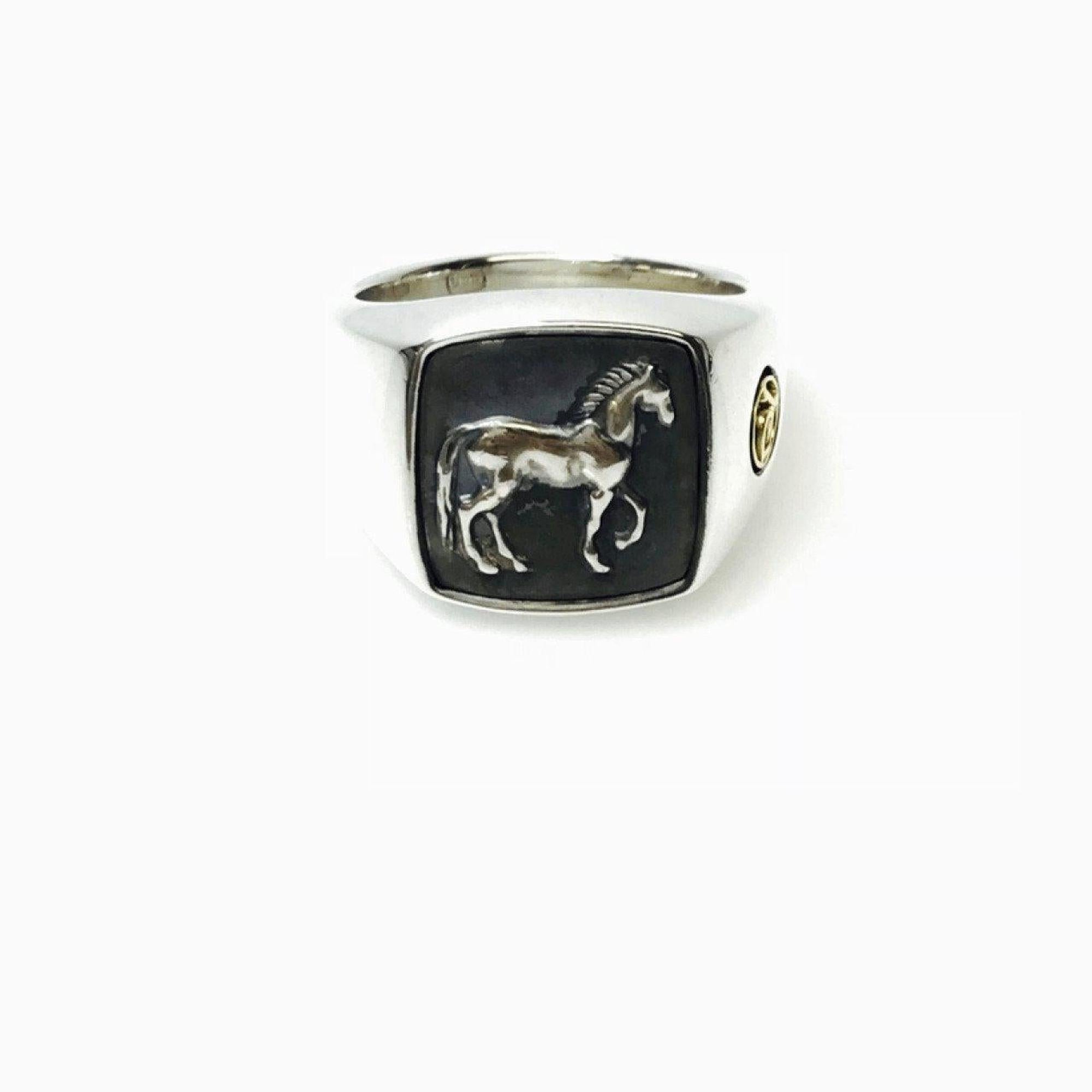 David Yurman Petrvs Horse Signet Ring