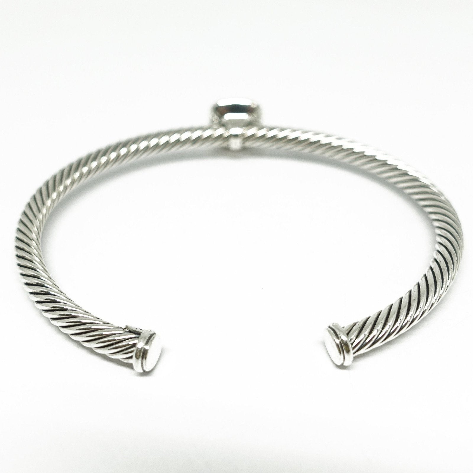 David Yurman Prasiolite and Diamond Noblesse Cuff Bracelet