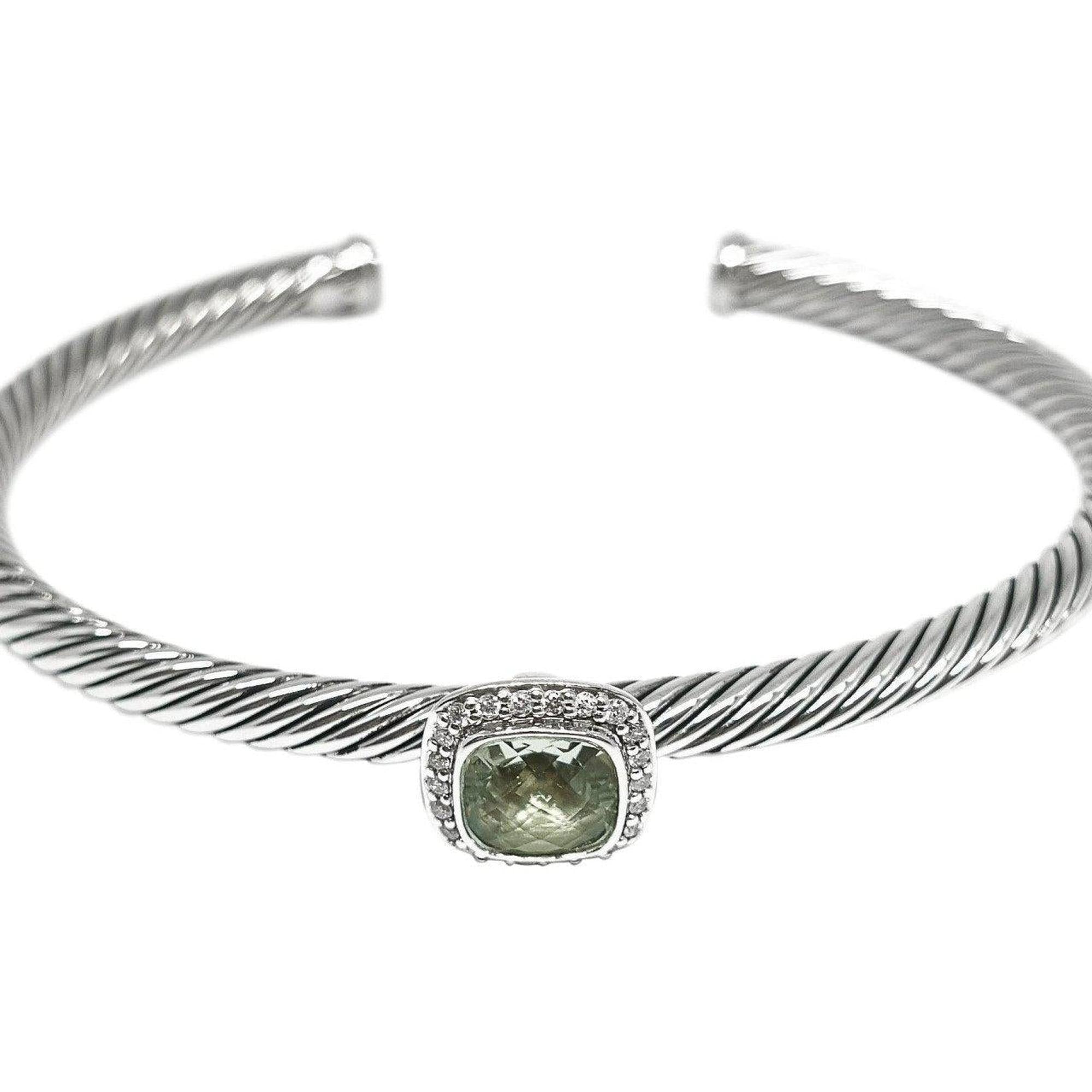David Yurman Prasiolite and Diamond Noblesse Cuff Bracelet