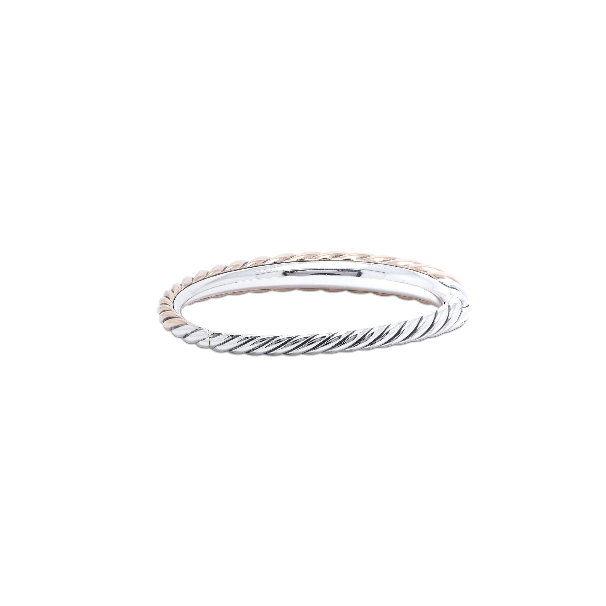 David Yurman Pure Form Mixed Metal Cable Bracelet