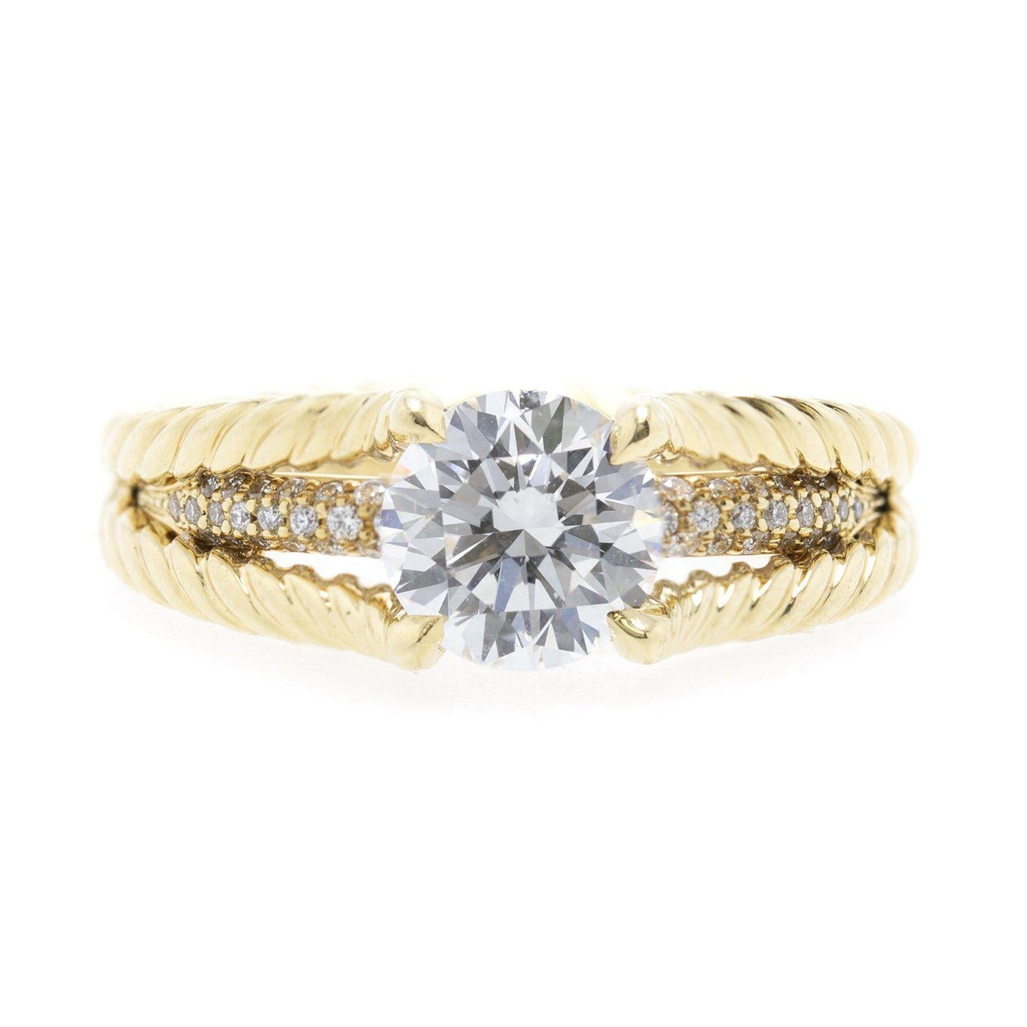 David Yurman Renaissance Style Diamond Engagement Ring