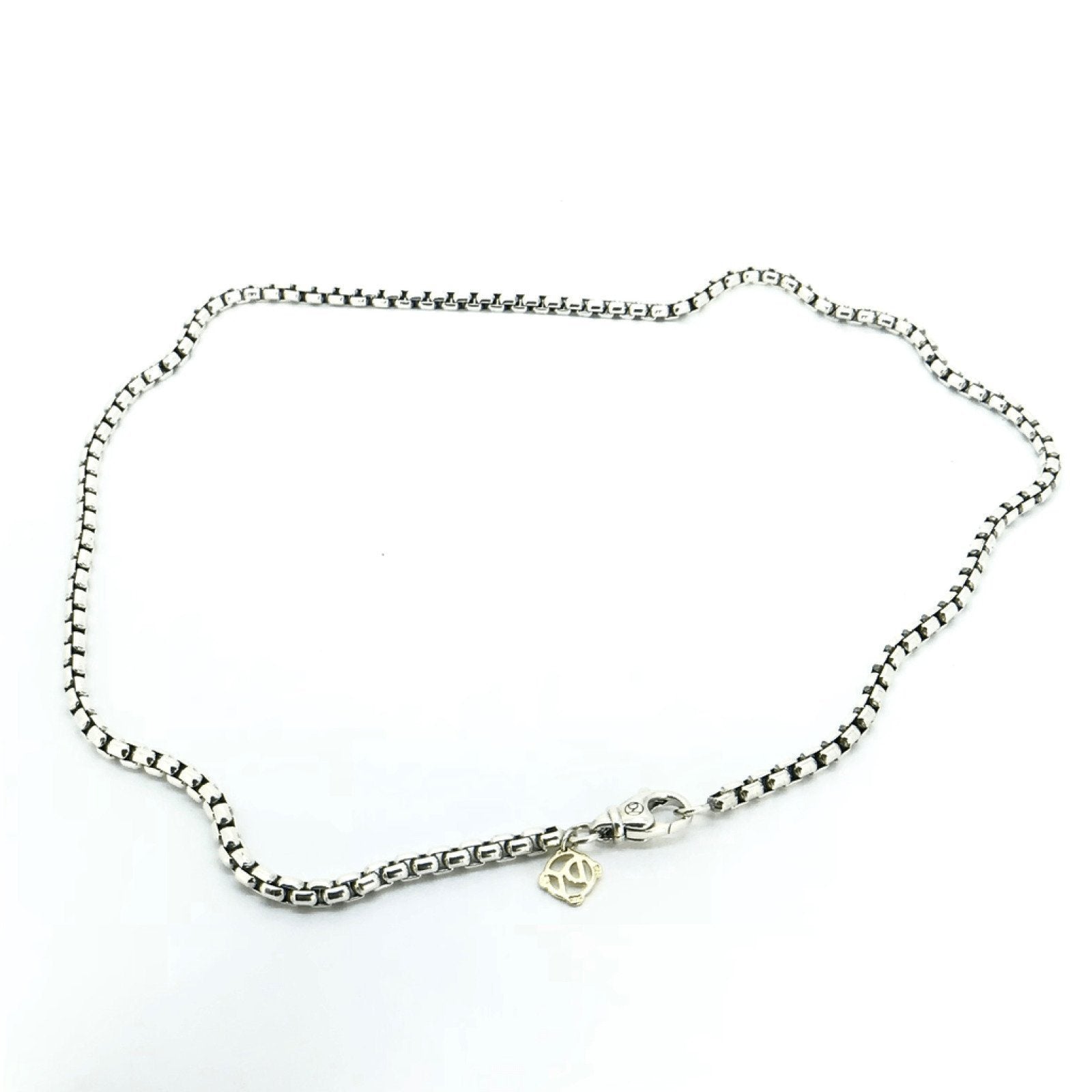 David Yurman Small Box Necklace in Sterling Silver