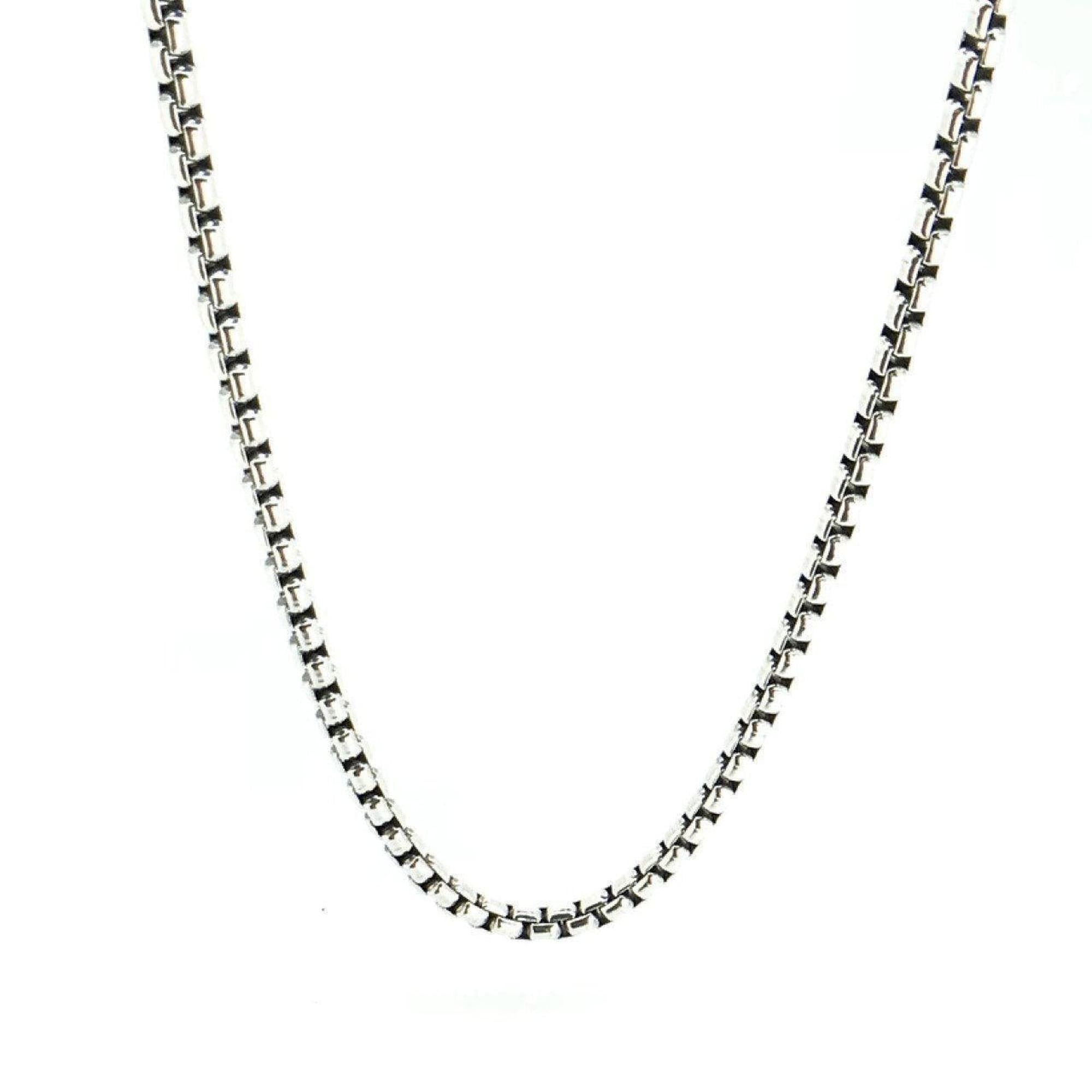 David Yurman Small Box Necklace in Sterling Silver