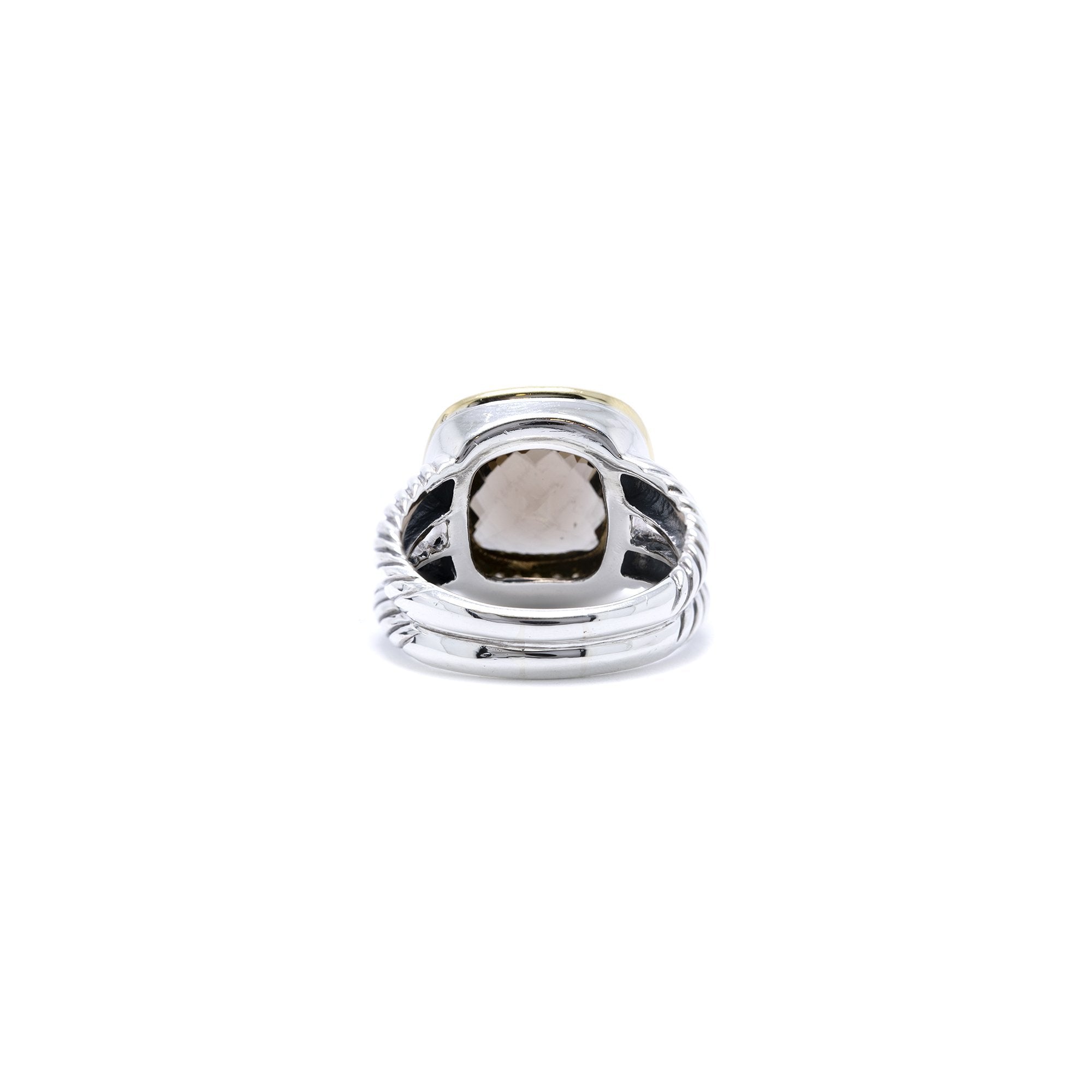 David Yurman Smoky Quartz & Diamond Albion Ring