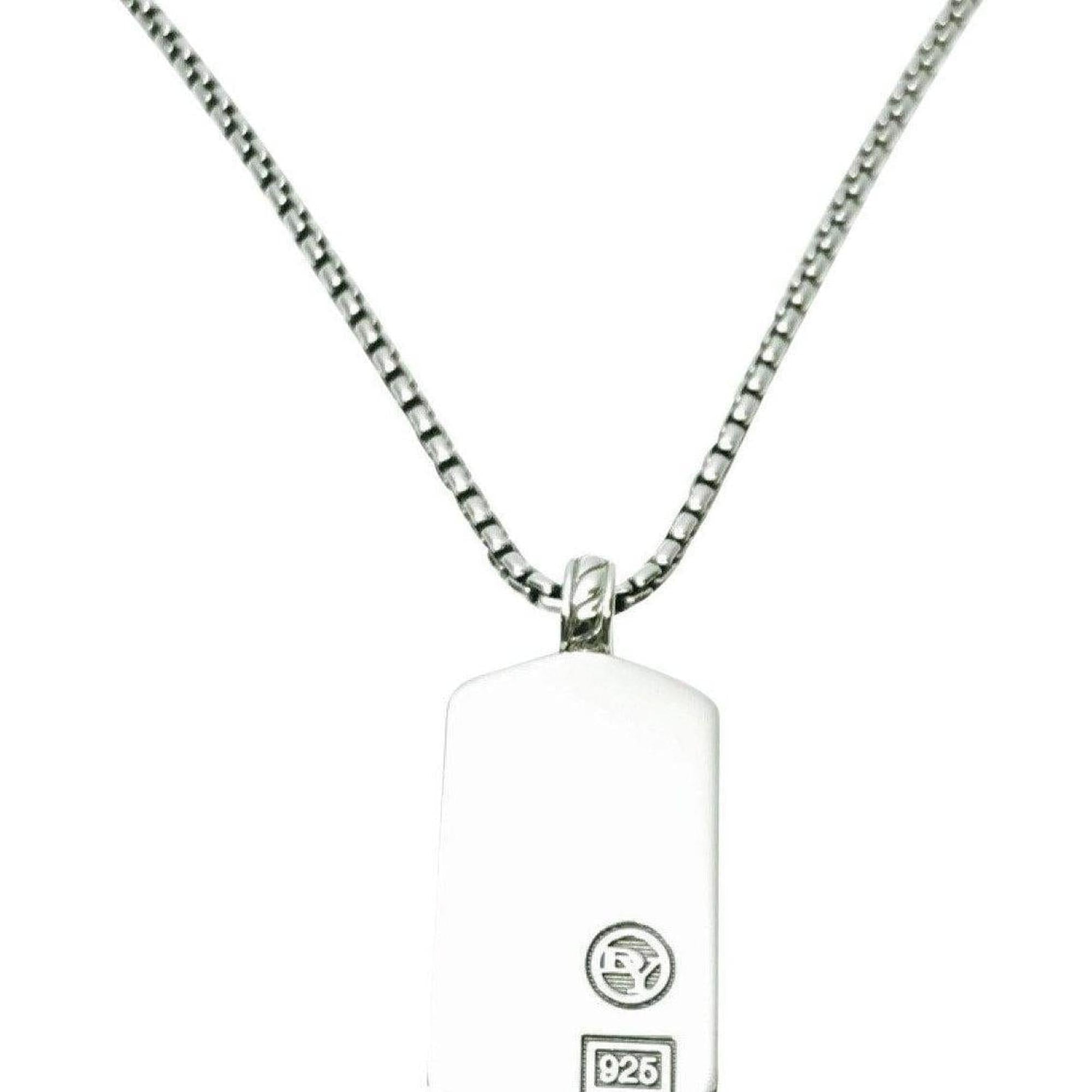 David Yurman Tag Pendant Necklace