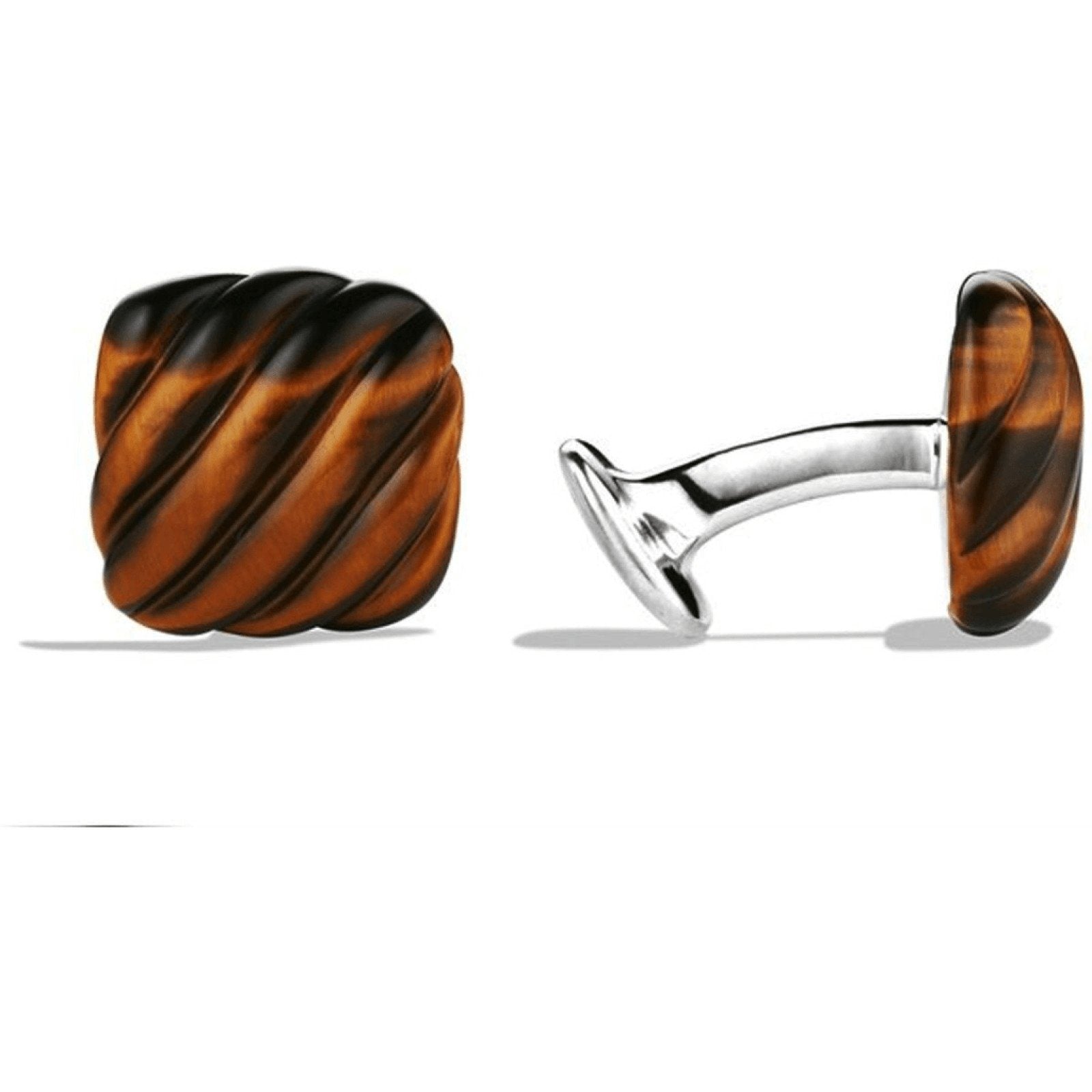 David Yurman Tiger's Eye Cufflinks