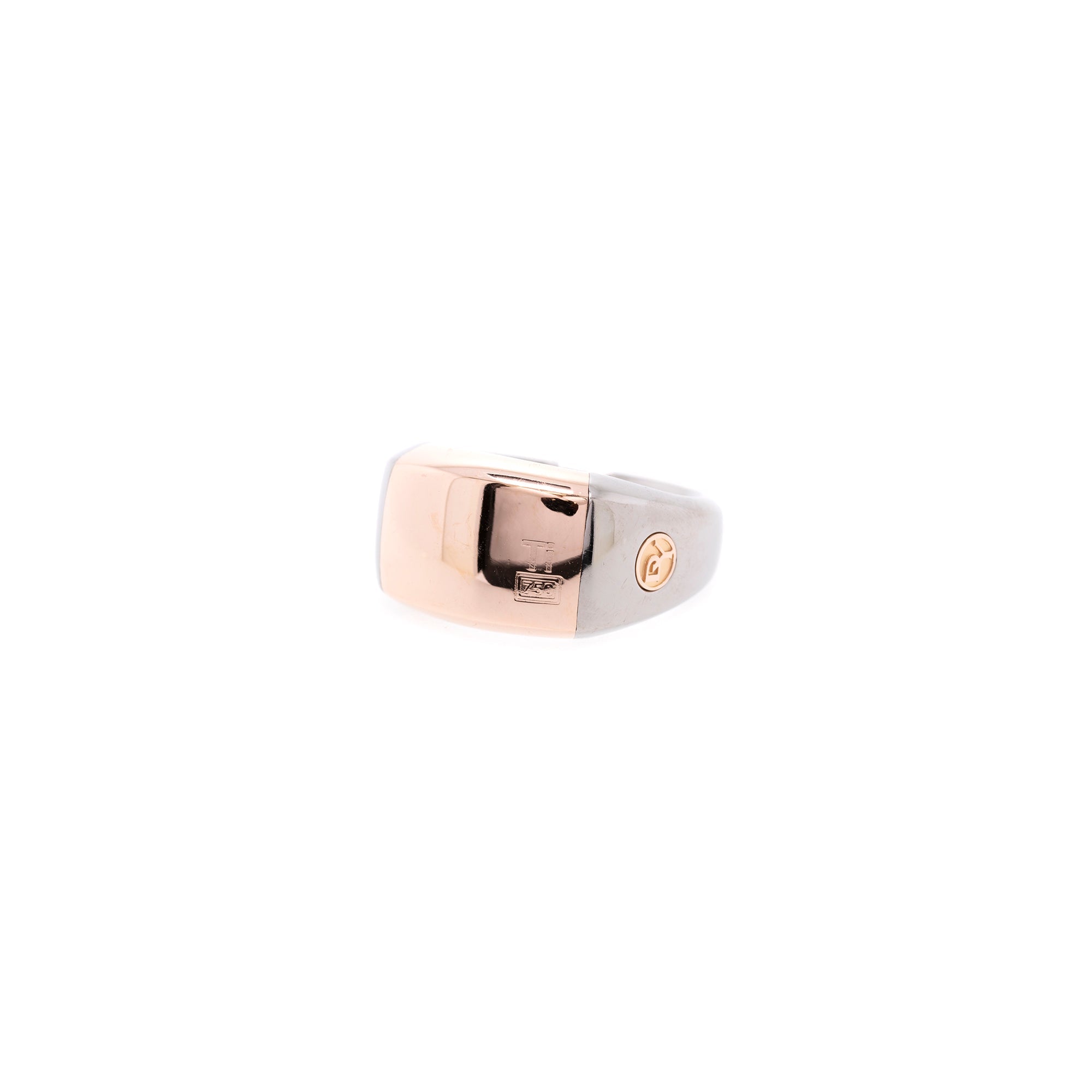 David Yurman Titanium & 18k Gold Signet Ring