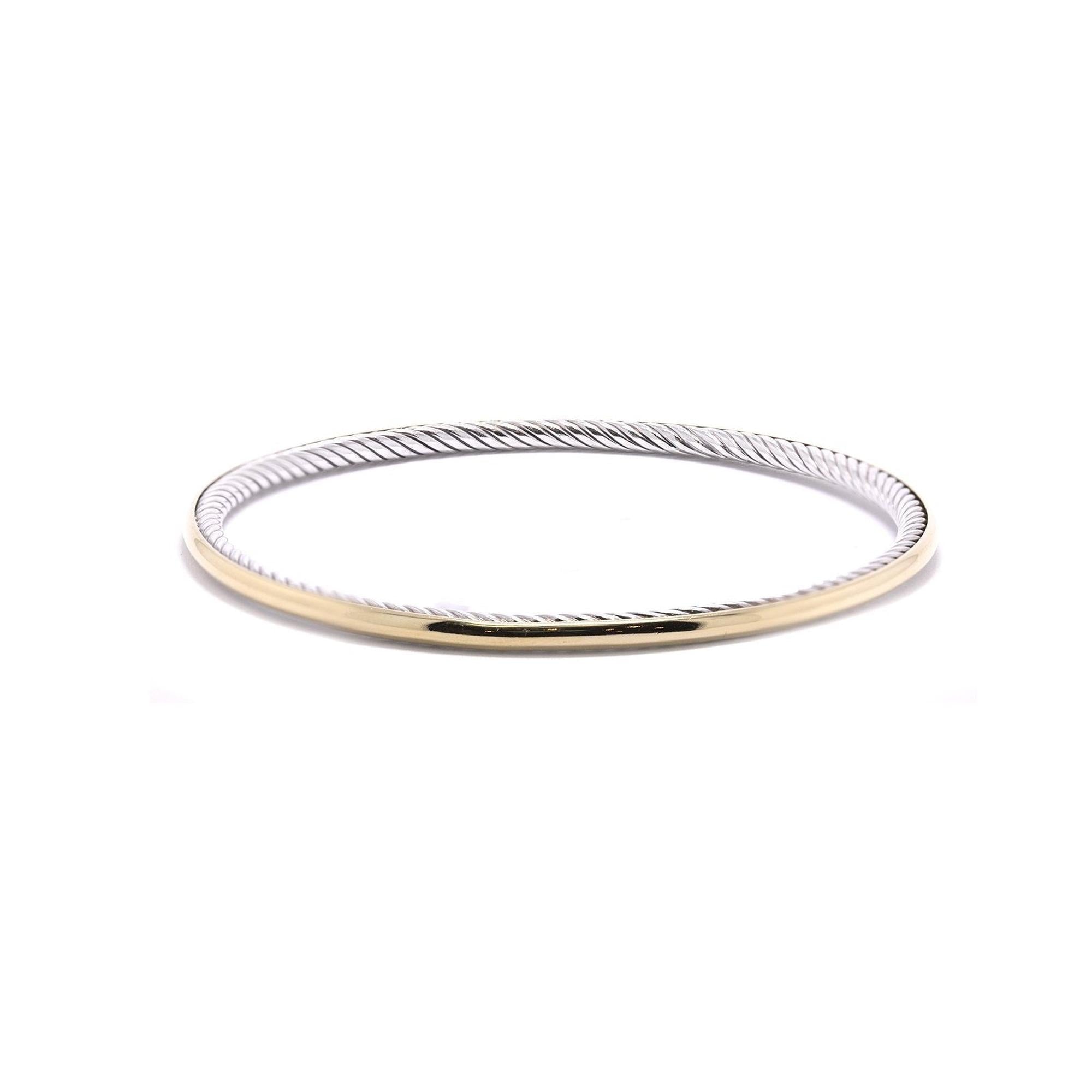 David Yurman Two-Tone Bangle Bracelet