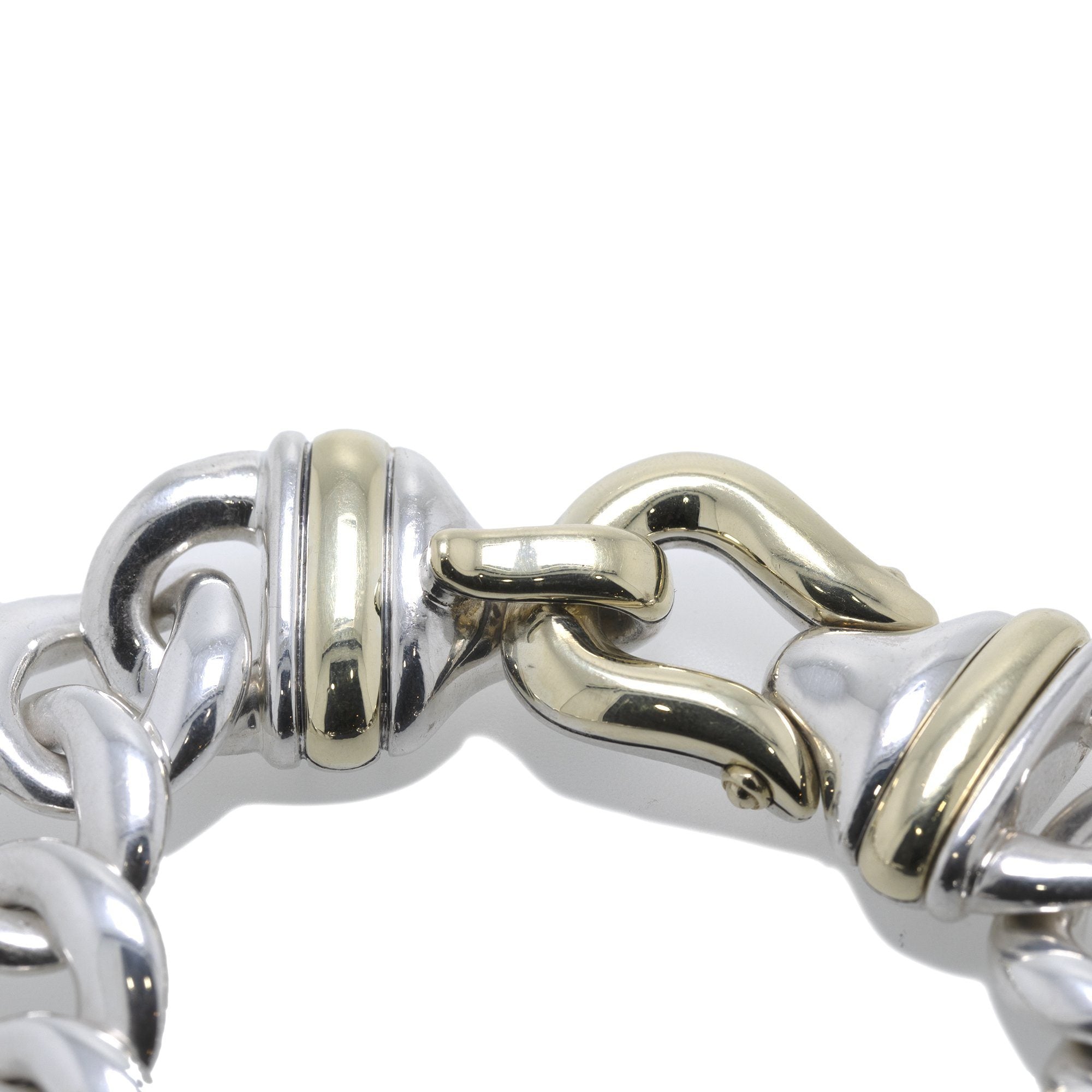 David Yurman Two-Tone Cable Buckle Chain Necklace