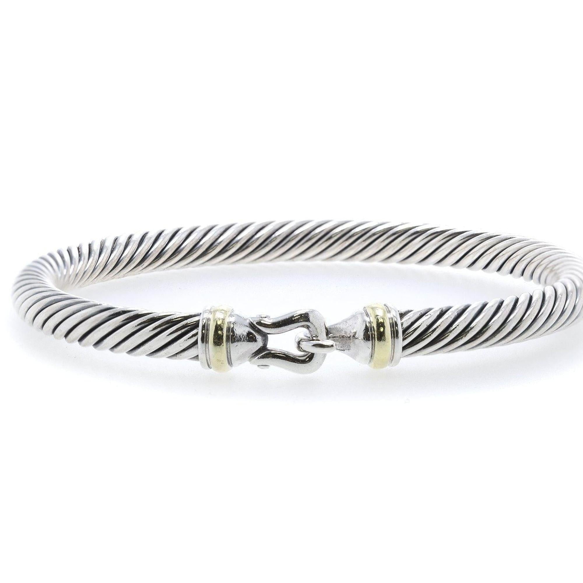 David Yurman Two-Tone Cable Classics Buckle Bracelet