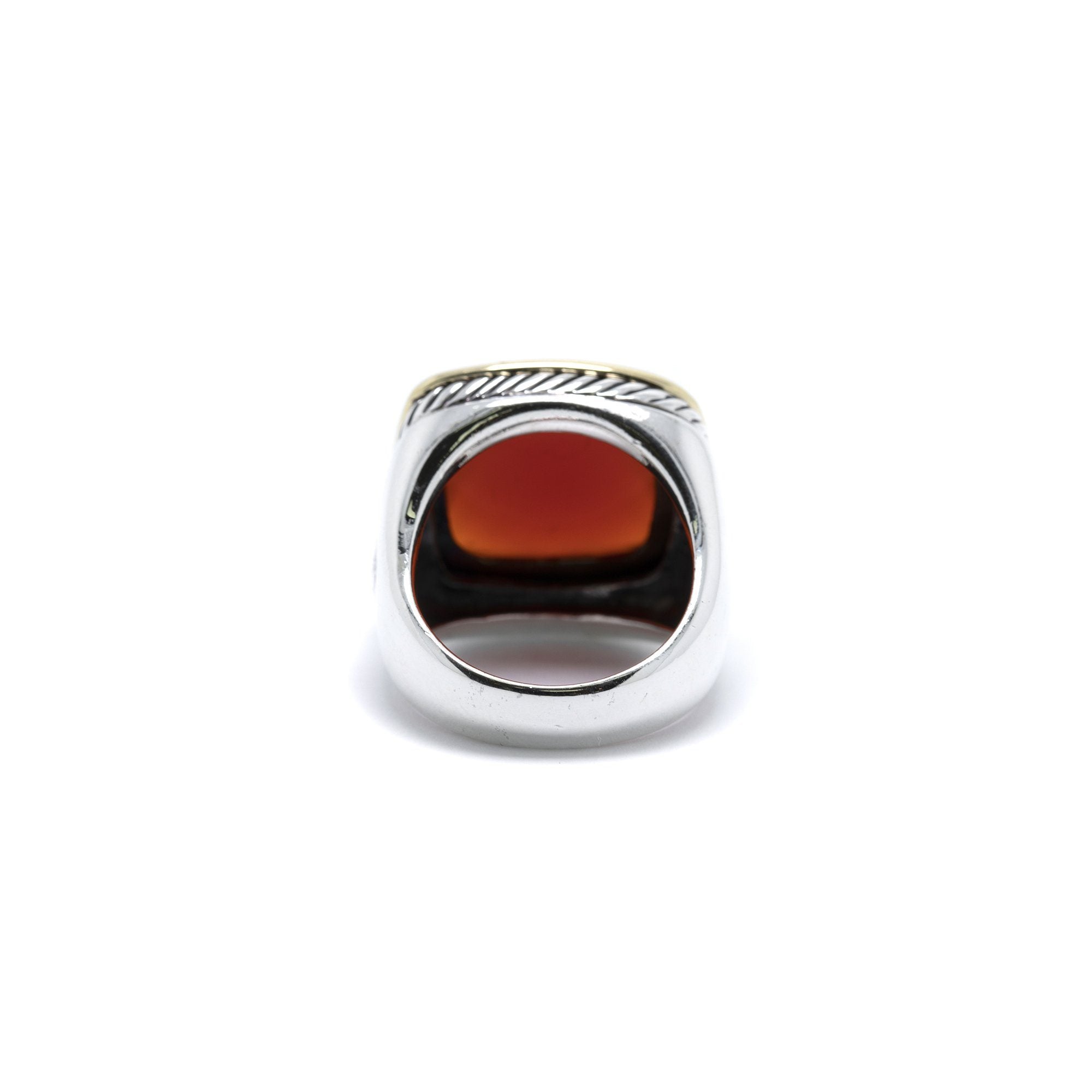 David Yurman Two-Tone Carnelian Albion Ring