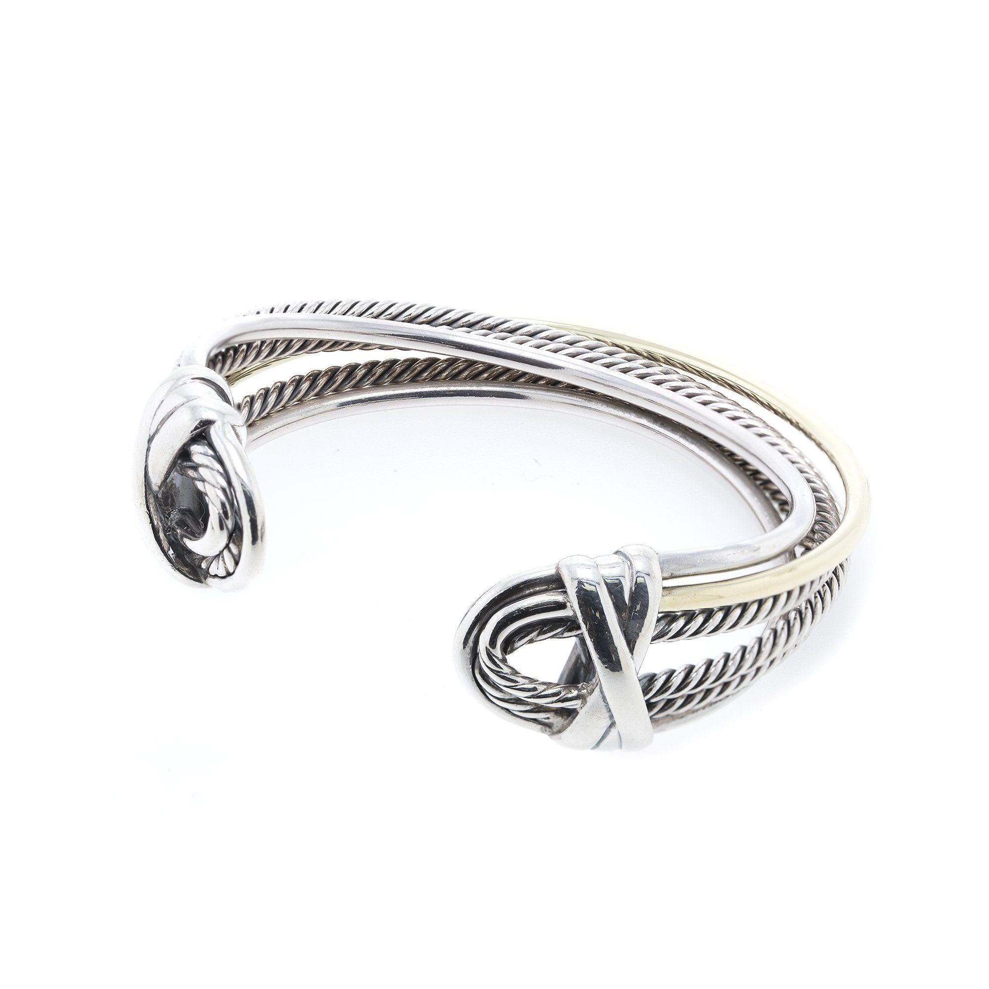 David Yurman Two-Tone Crossover Cuff Bracelet