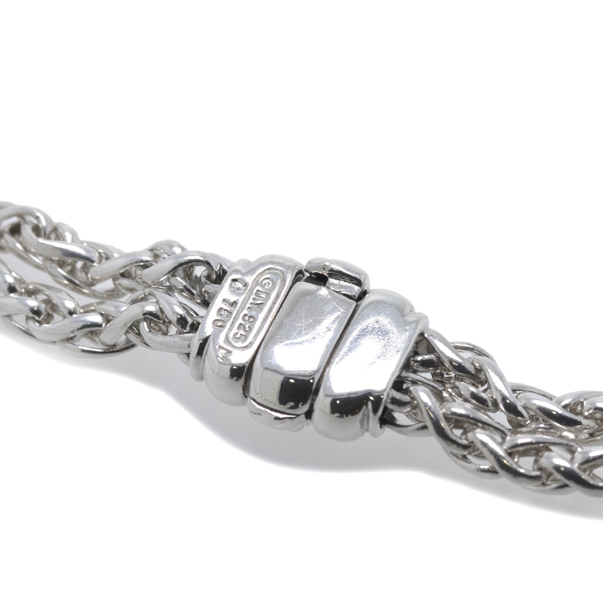 David Yurman Two-Tone Double Wheat Chain Necklace