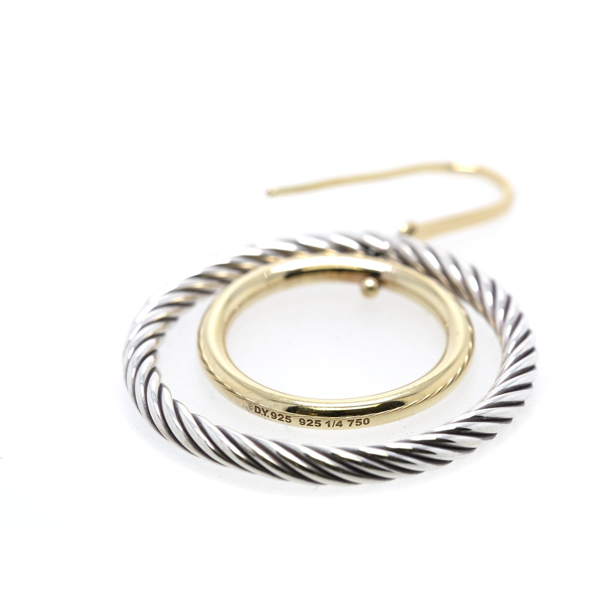 David Yurman Two-Tone Mobile Circles Hoop Earrings
