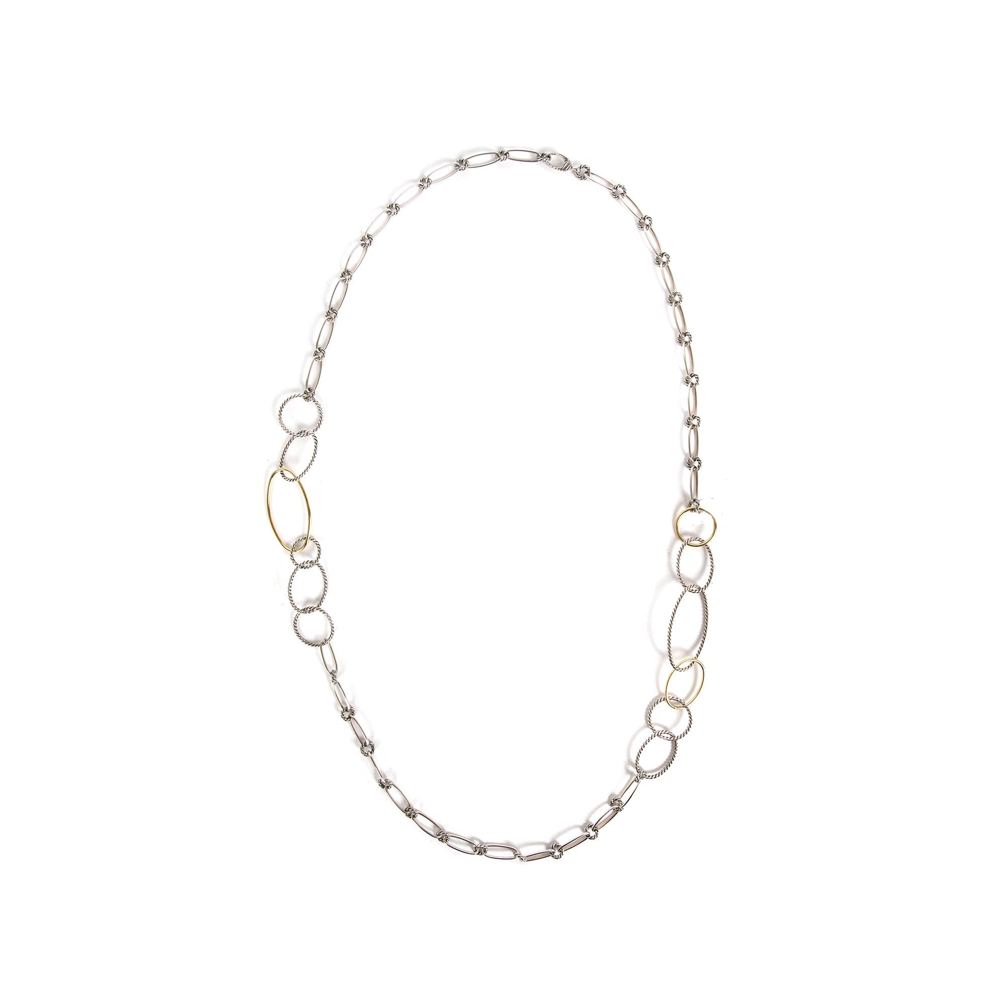David Yurman Two-Tone Mobile Link Necklace