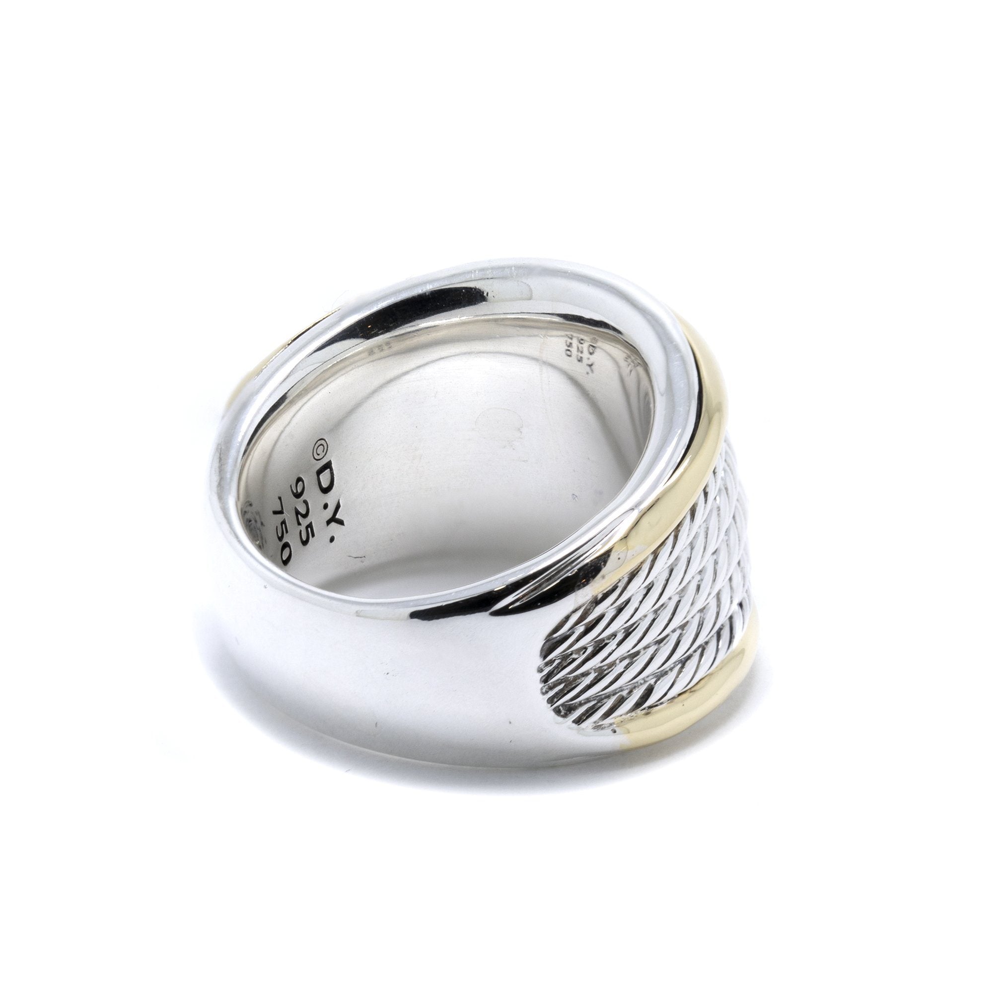 David Yurman Two-Tone Wheaton Band Ring