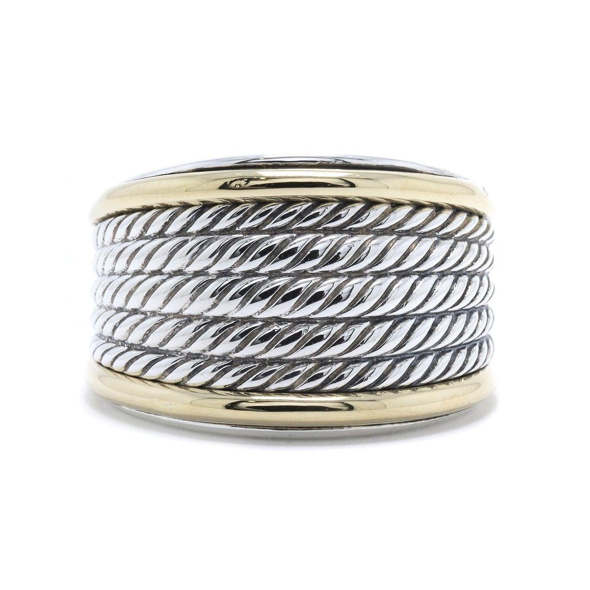 David Yurman Two-Tone Wheaton Band Ring