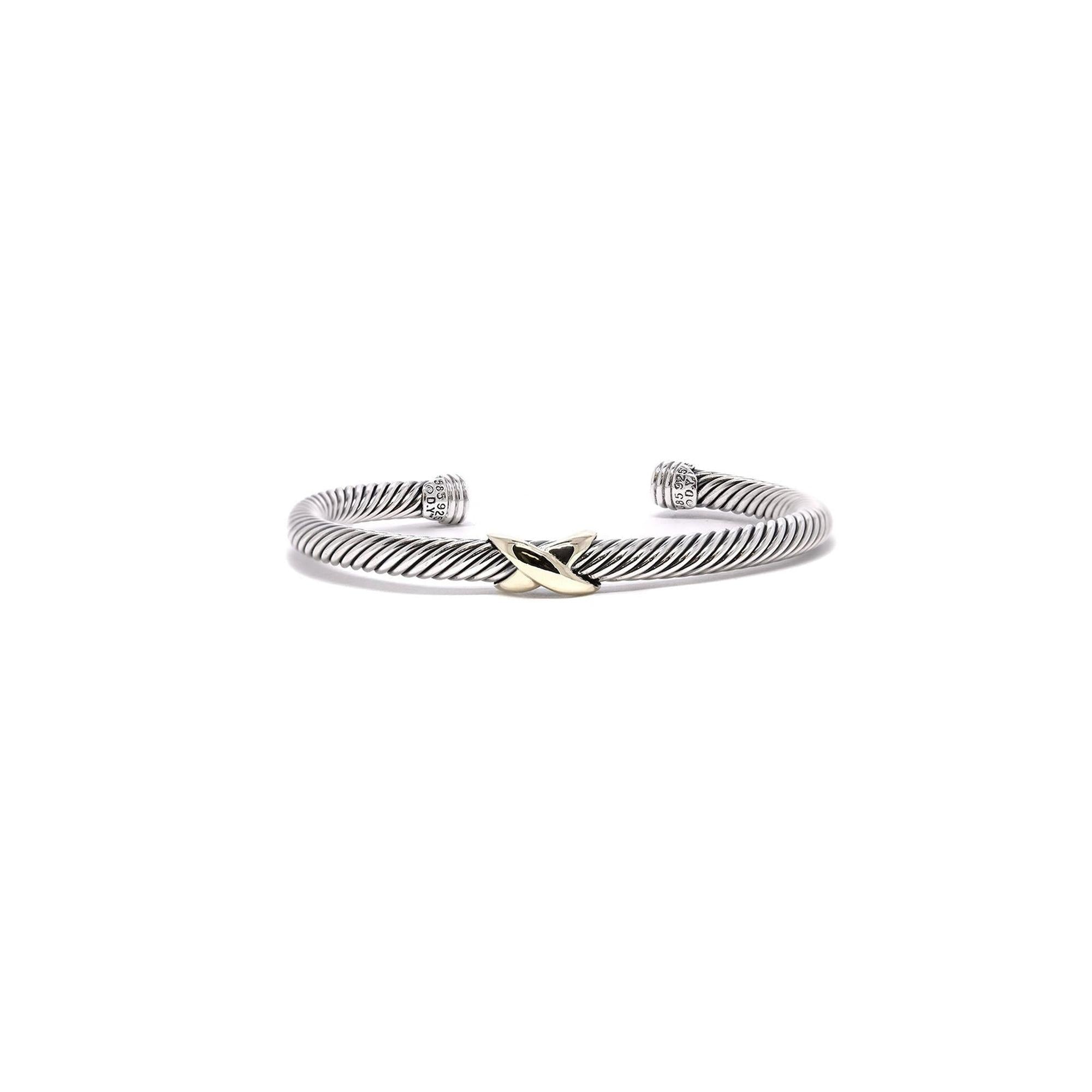 David Yurman Two-Tone X Station Bracelet