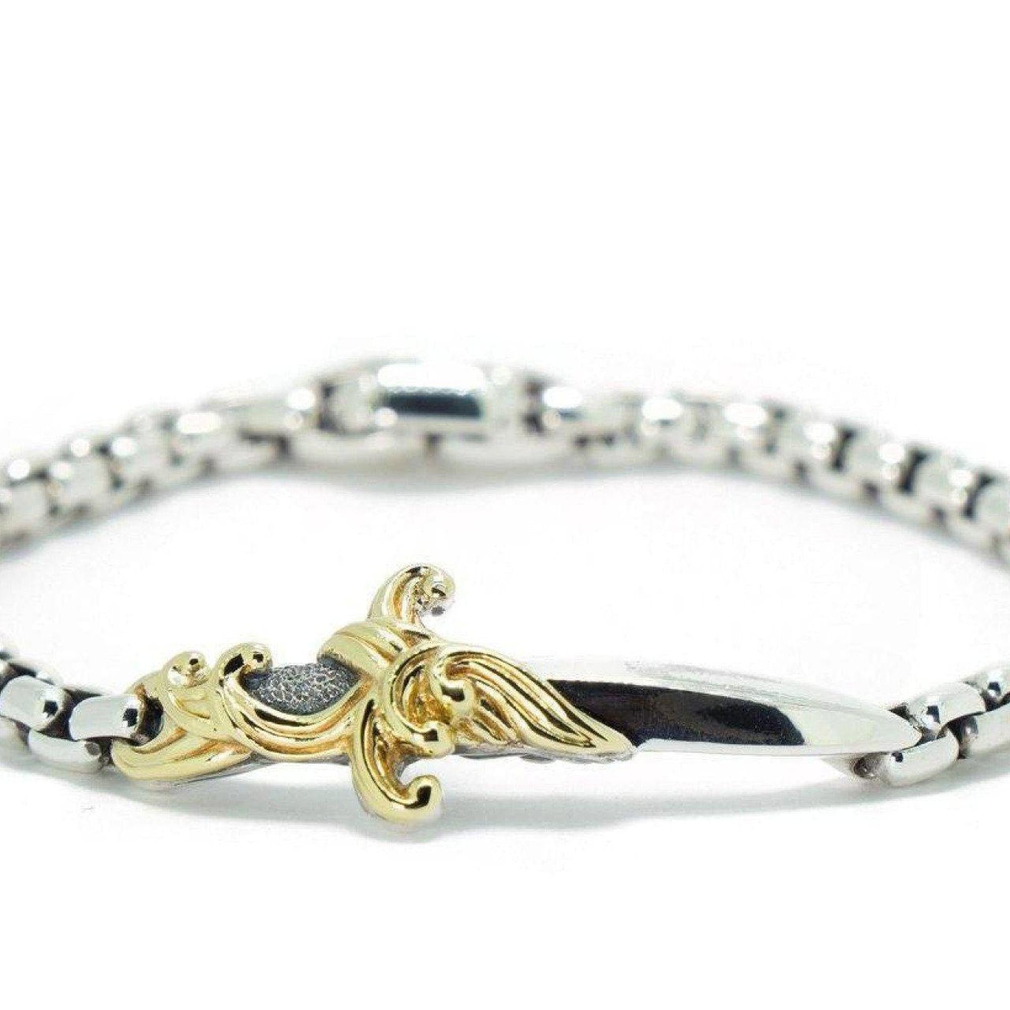 David Yurman Waves Dagger Bracelet with 18K Gold