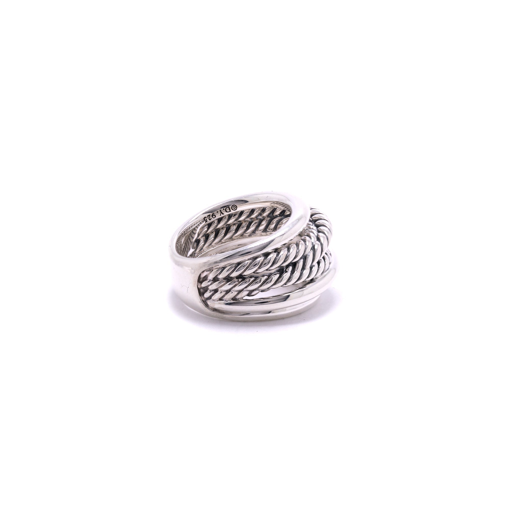 David Yurman Wide Crossover Ring