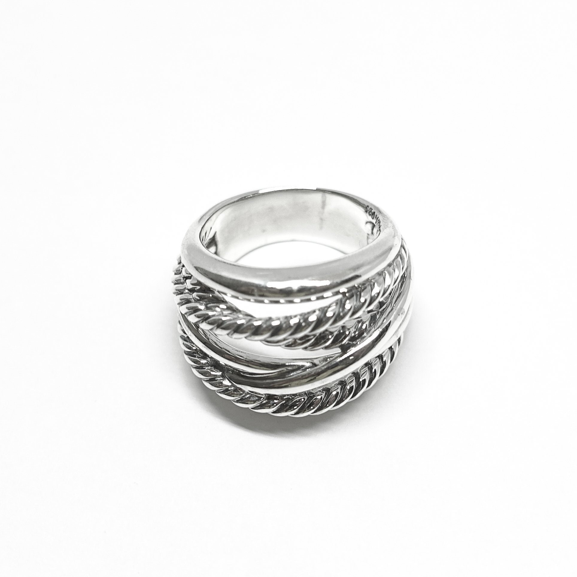 David Yurman Wide Crossover Ring