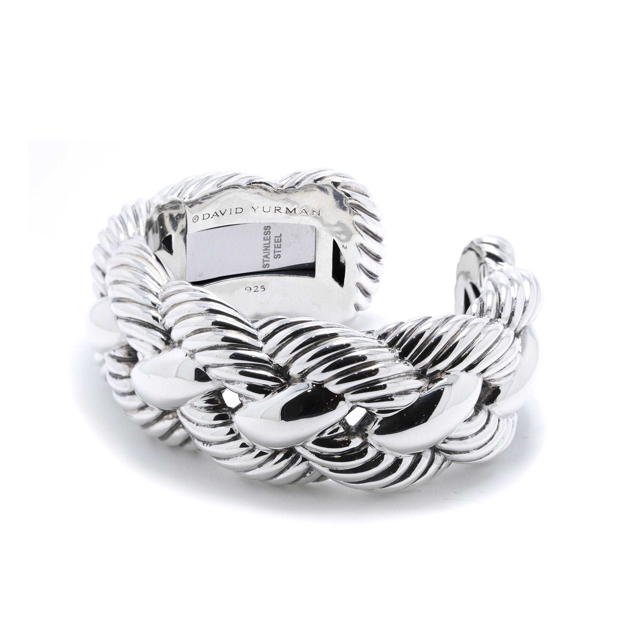 David Yurman Wide Woven Cable Cuff Bracelet